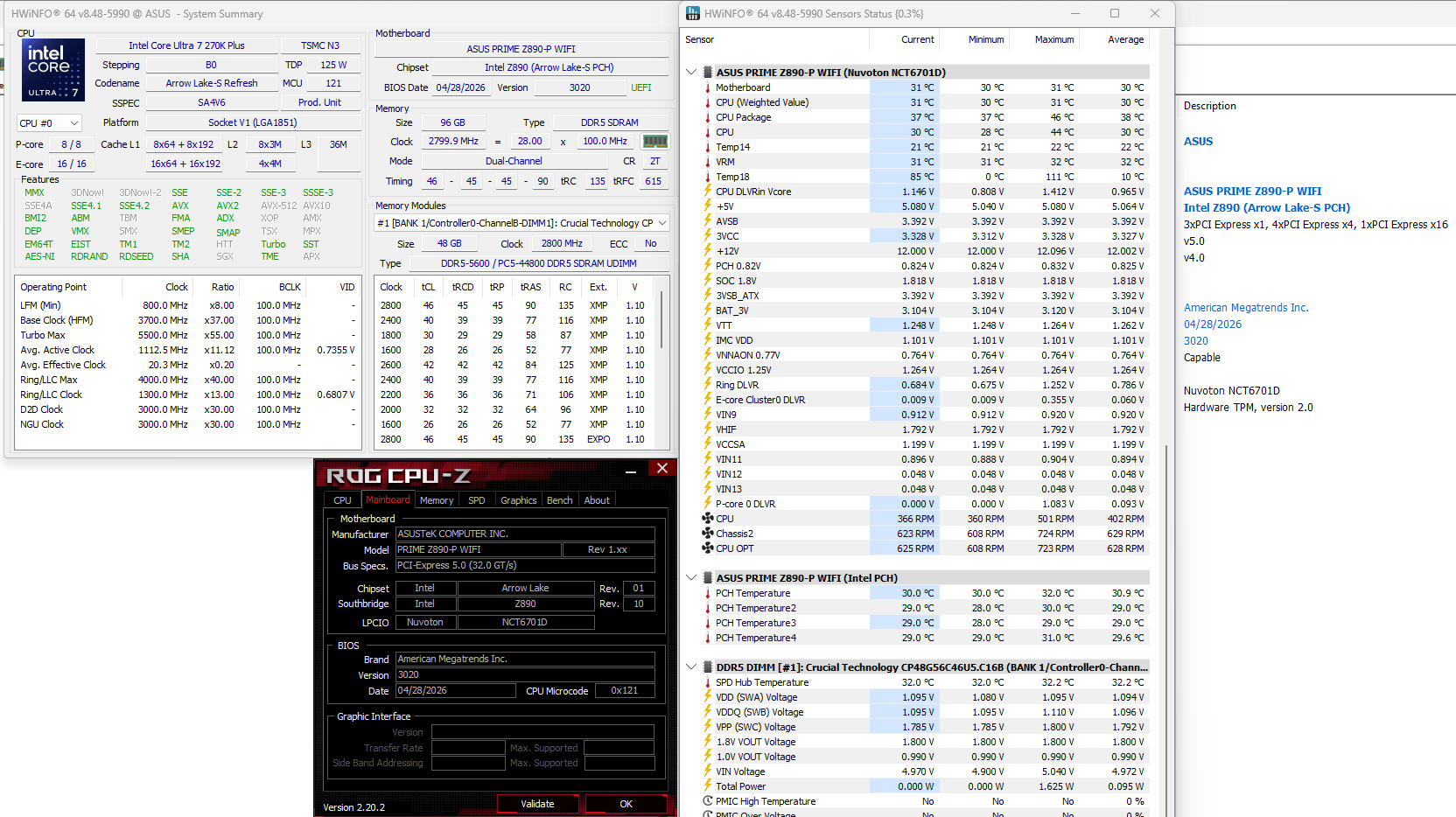 Asus PRIME Z890-P WIFI (Motherboard)