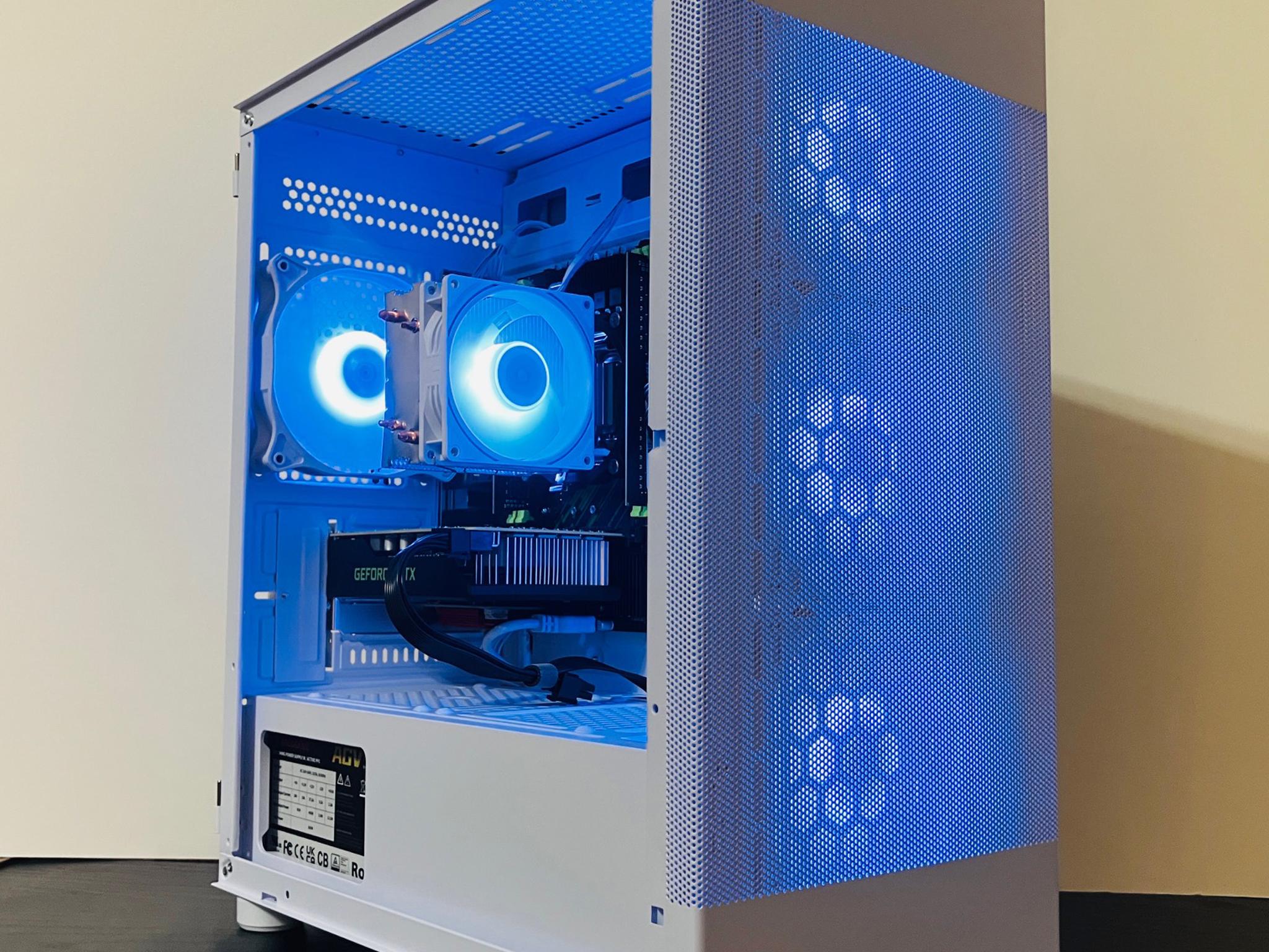 ❄️White Gaming PC wRGB - Intel Xeon 6-cores ● 16GB RAM ● 512GB SSD ● GTX 1660 Ti ● Great Value 1080p