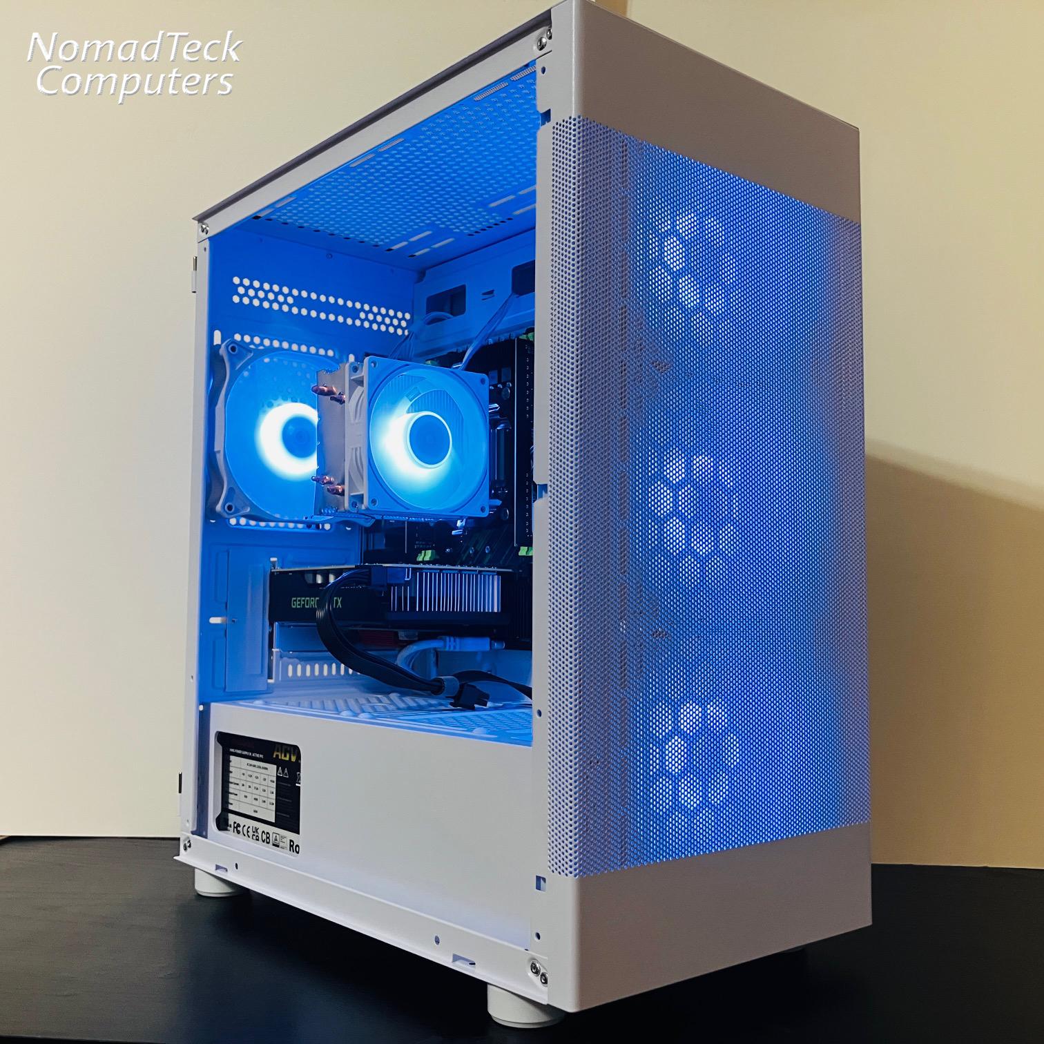 ❄️White Gaming PC wRGB - Intel Xeon 6-cores ● 16GB RAM ● 512GB SSD ● GTX 1660 Ti ● Great Value 1080p