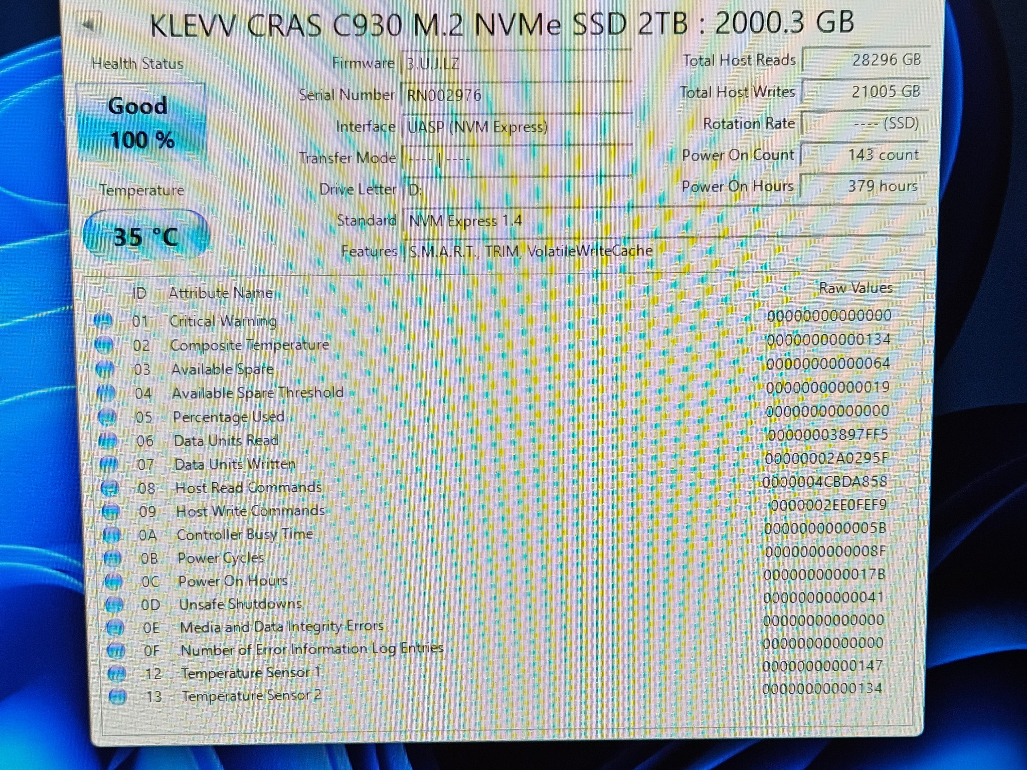 Klevv Cras 930 2TB NVME SSD with DRAM Cache and Heatsink
