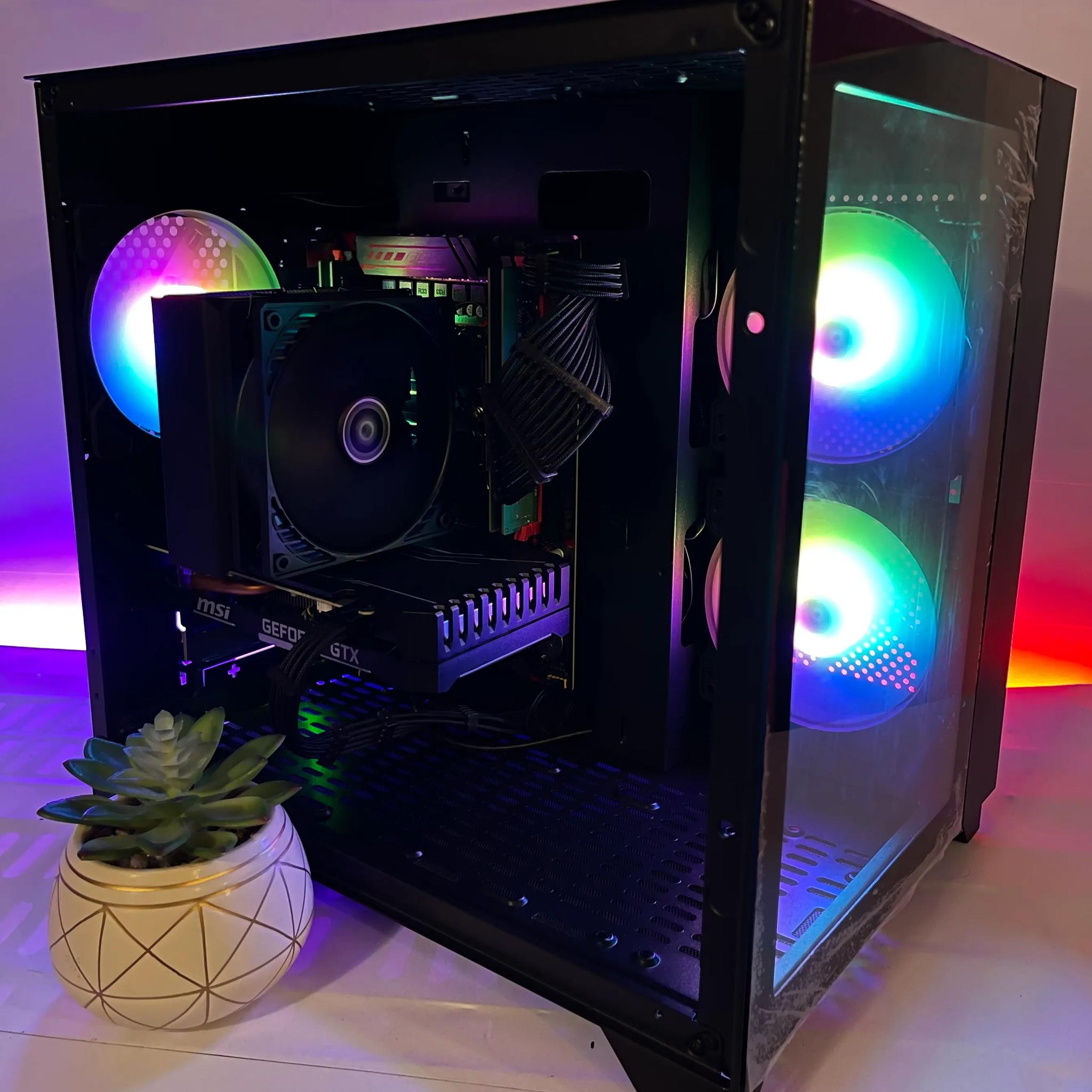 14C/28T RGB Gaming PC (E5-2680 V4, 32GB RAM, GTX 1660 Super, 1TB NVME)