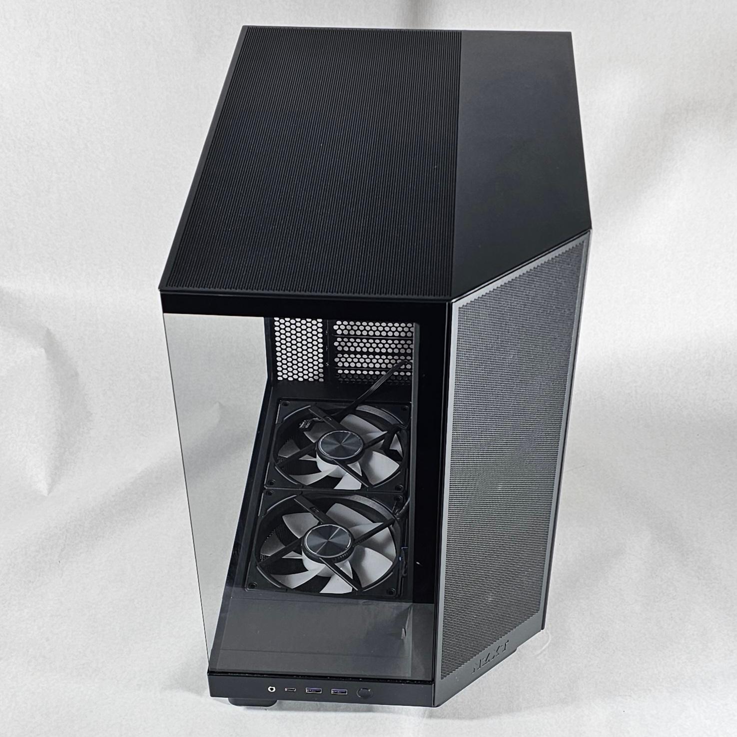 PC Case with Tempered Glass and 6 RGB Fans
