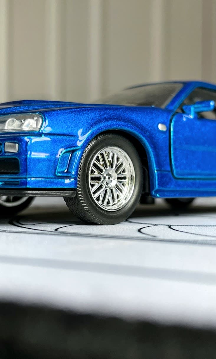 Jada Toys Fast & Furious Brian's 2002 Blue Nissan Skyline GT-R R34 Diecast Car Model 1:32