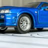 Jada Toys Fast & Furious Brian's 2002 Blue Nissan Skyline GT-R R34 Diecast Car Model 1:32