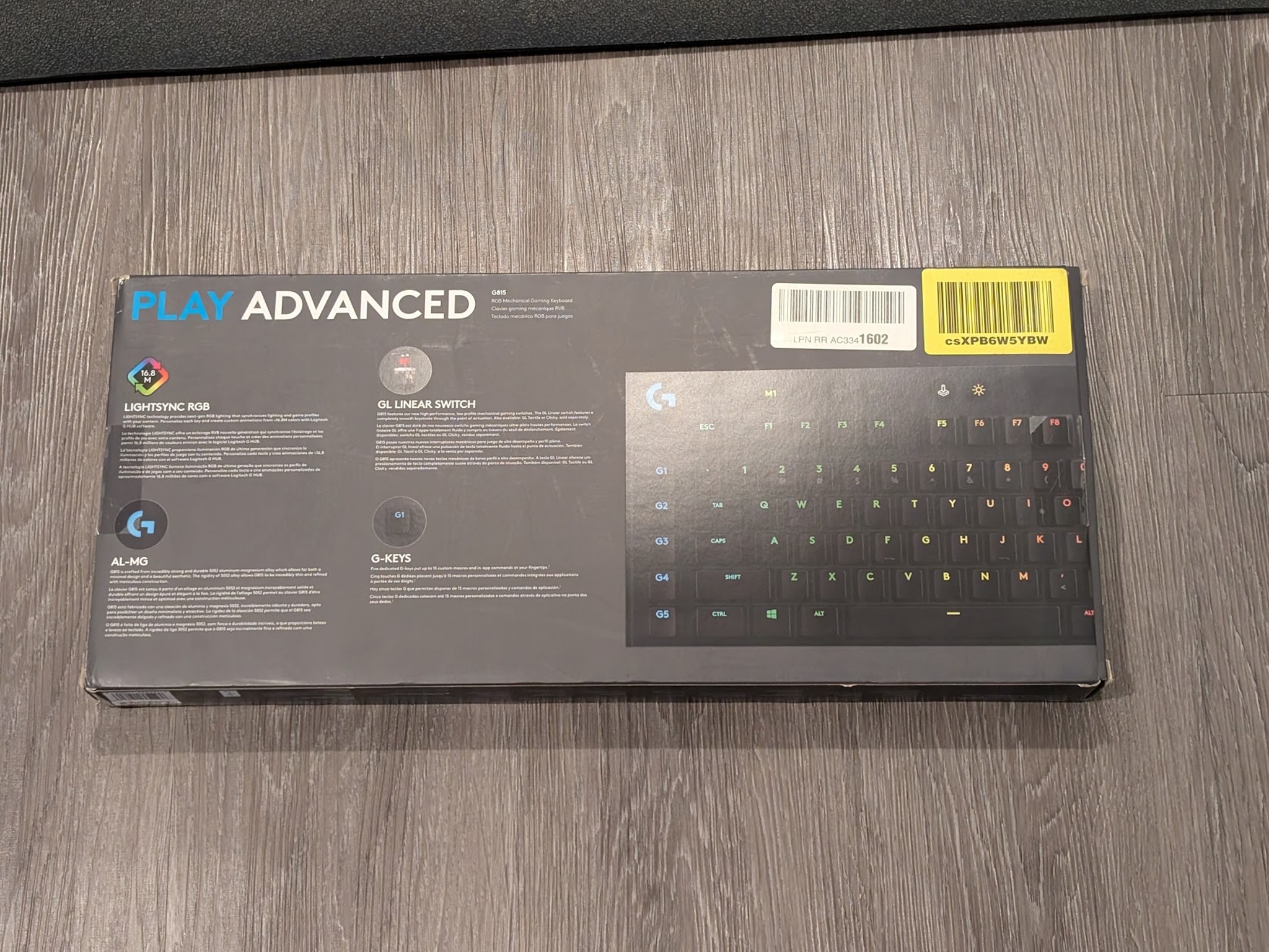 Logitech G815 LIGHTSYNC RGB Mechanical Gaming Keyboard