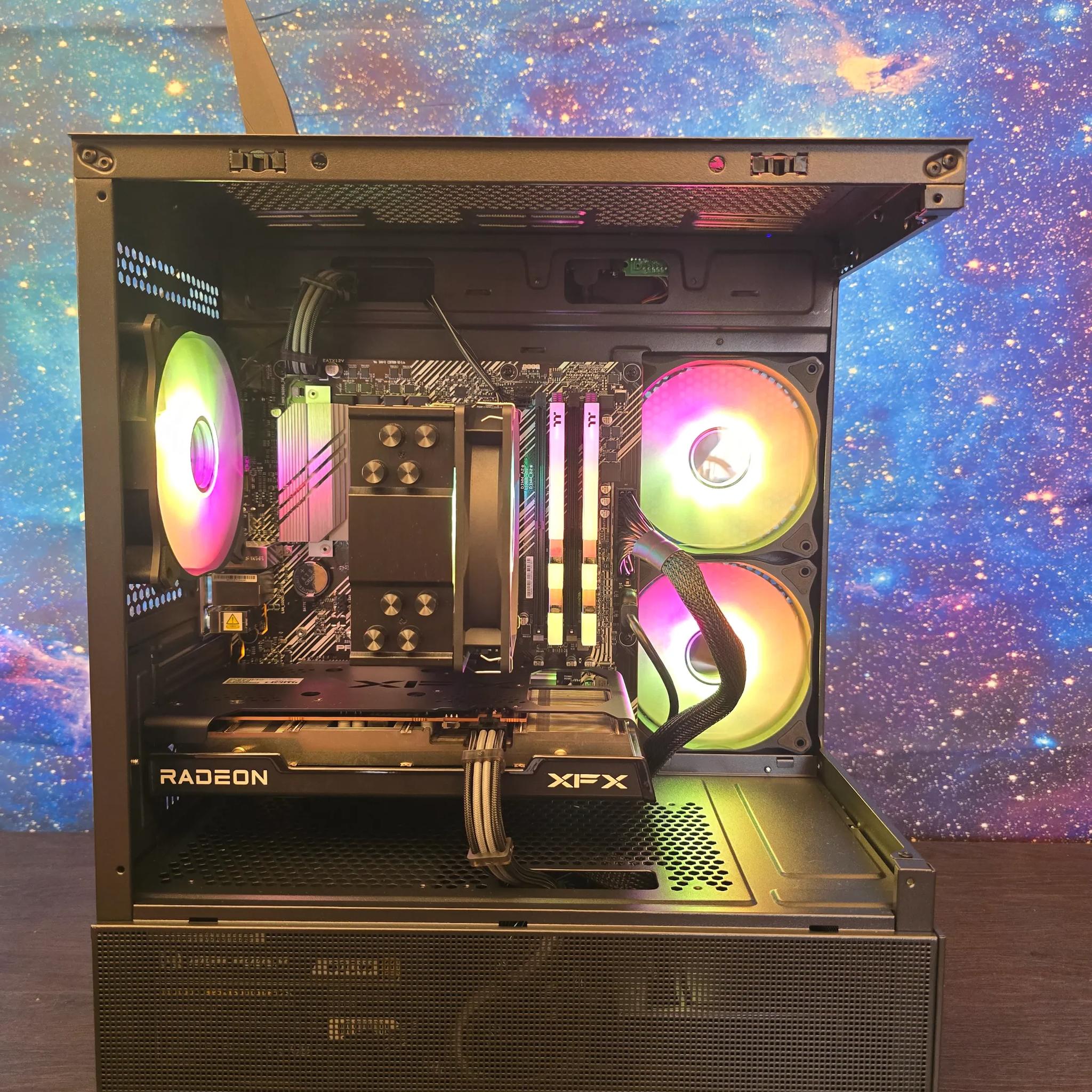 MID LEVEL 1080P PC | RX 6600 8GB | Ryzen 5 5500 | B550M | 16GB DDR4