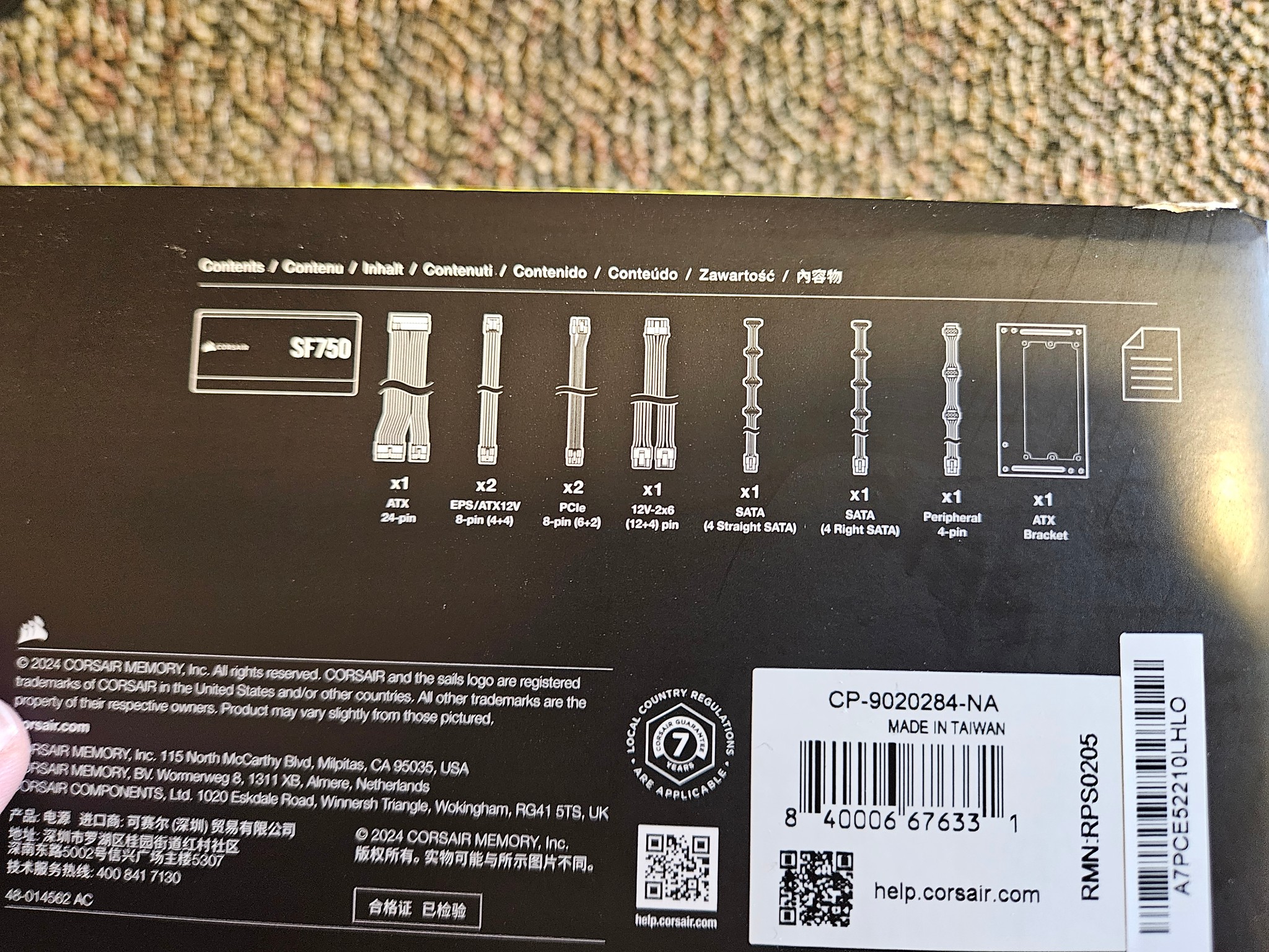 Corsair SF750W 80 PLUS® Platinum Power Supply