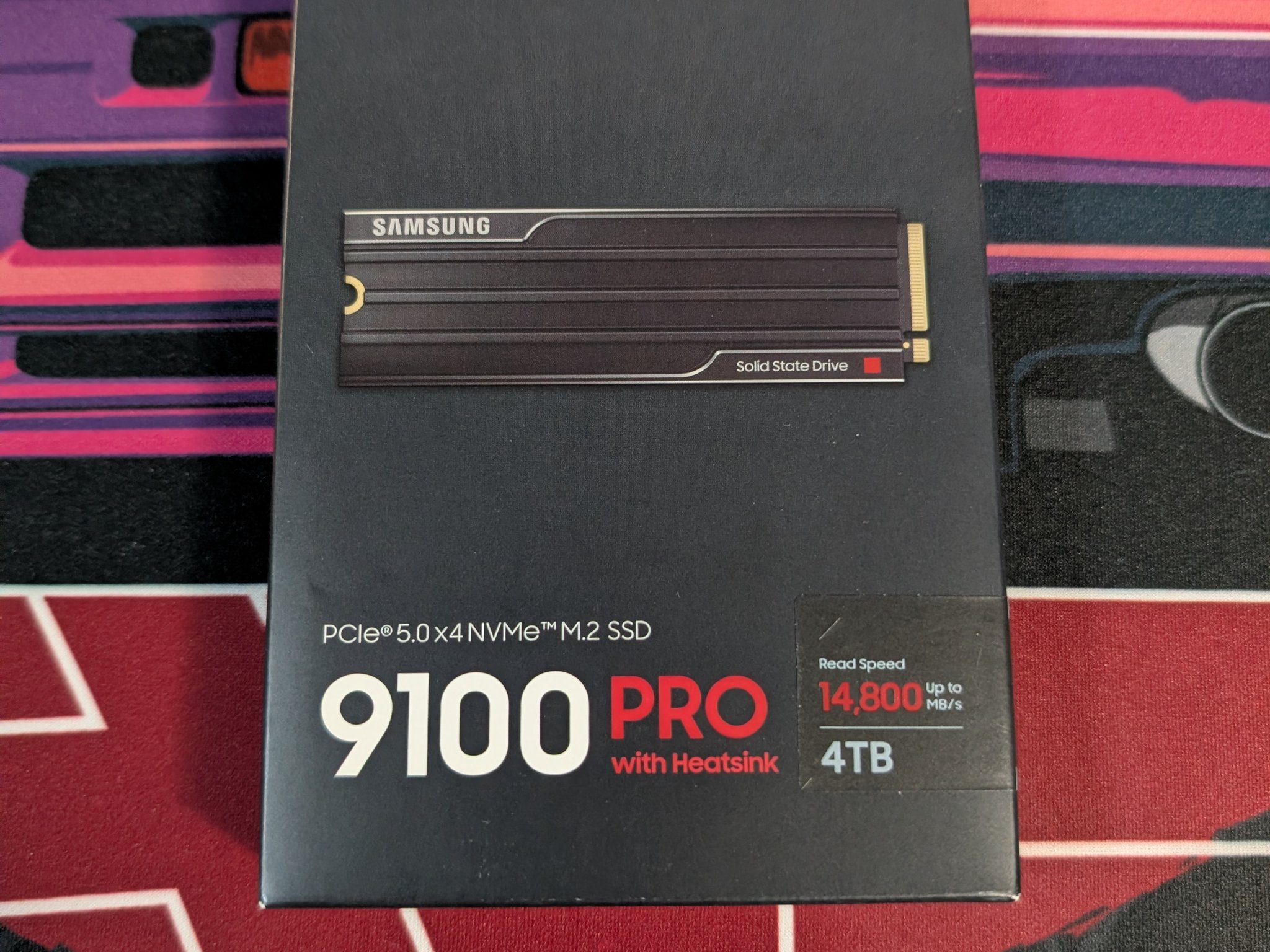 Samsung 9100 PRO w/Heatsink 4TB M.2 PCIe 5.0 X4 NVME SSD