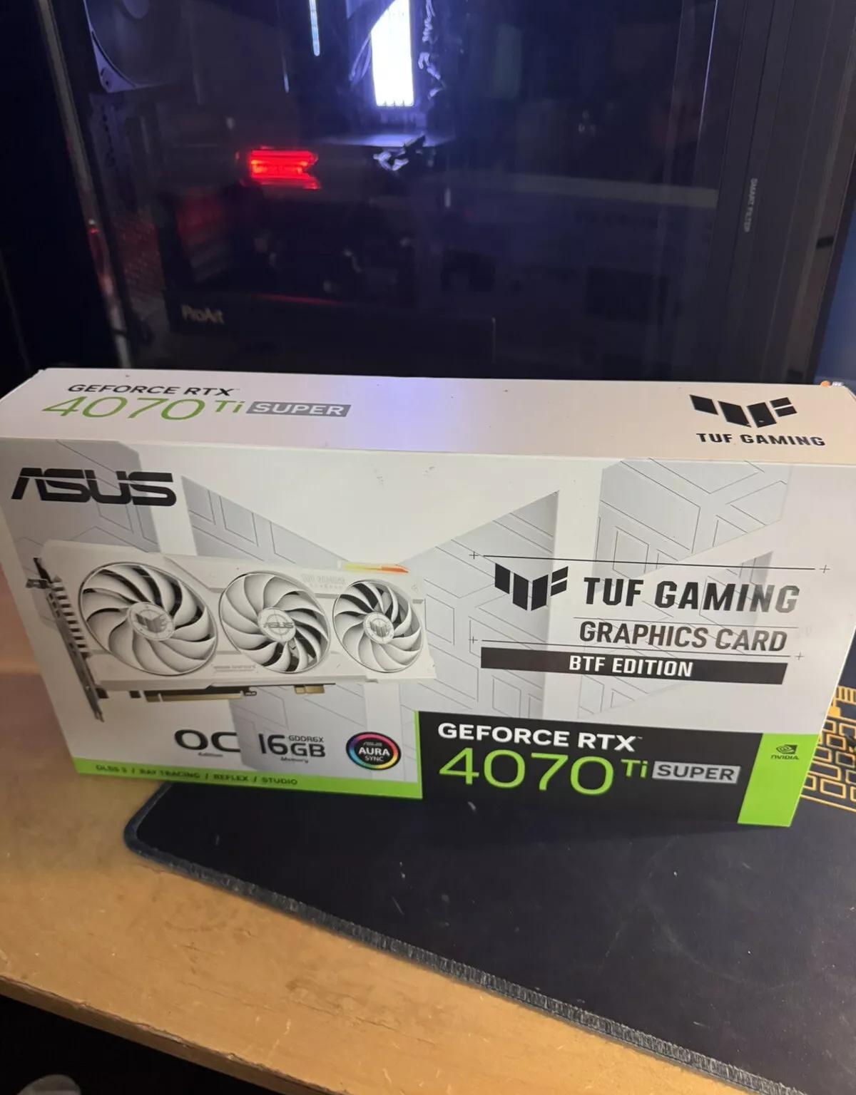 ASUS TUF Gaming GeForce RTX 4070 Ti Super BTF White OC Edition Graphics Card