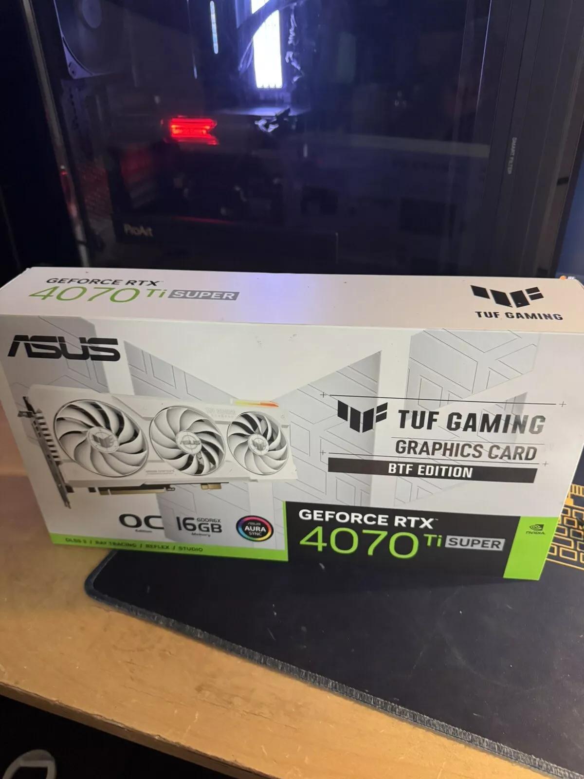ASUS TUF Gaming GeForce RTX 4070 Ti Super BTF White OC Edition Graphics Card