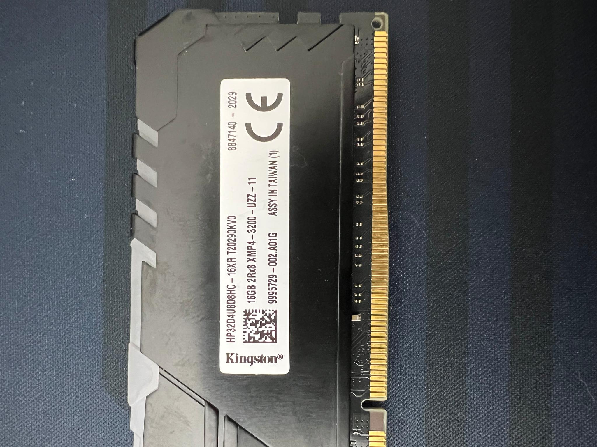32GB DDR4 3200 MHz Hyper X Fury [4x8]