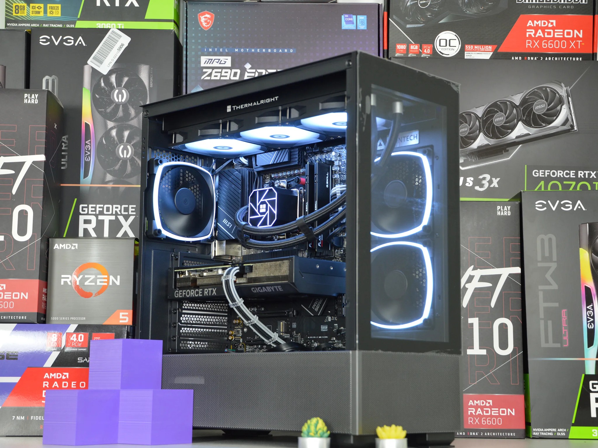 ⚡⚡| RTX 4070 12GB| RYZEN 7 7700X | 32 GB DDR5 RAM | 2TB NVME SSD | Electric Night |