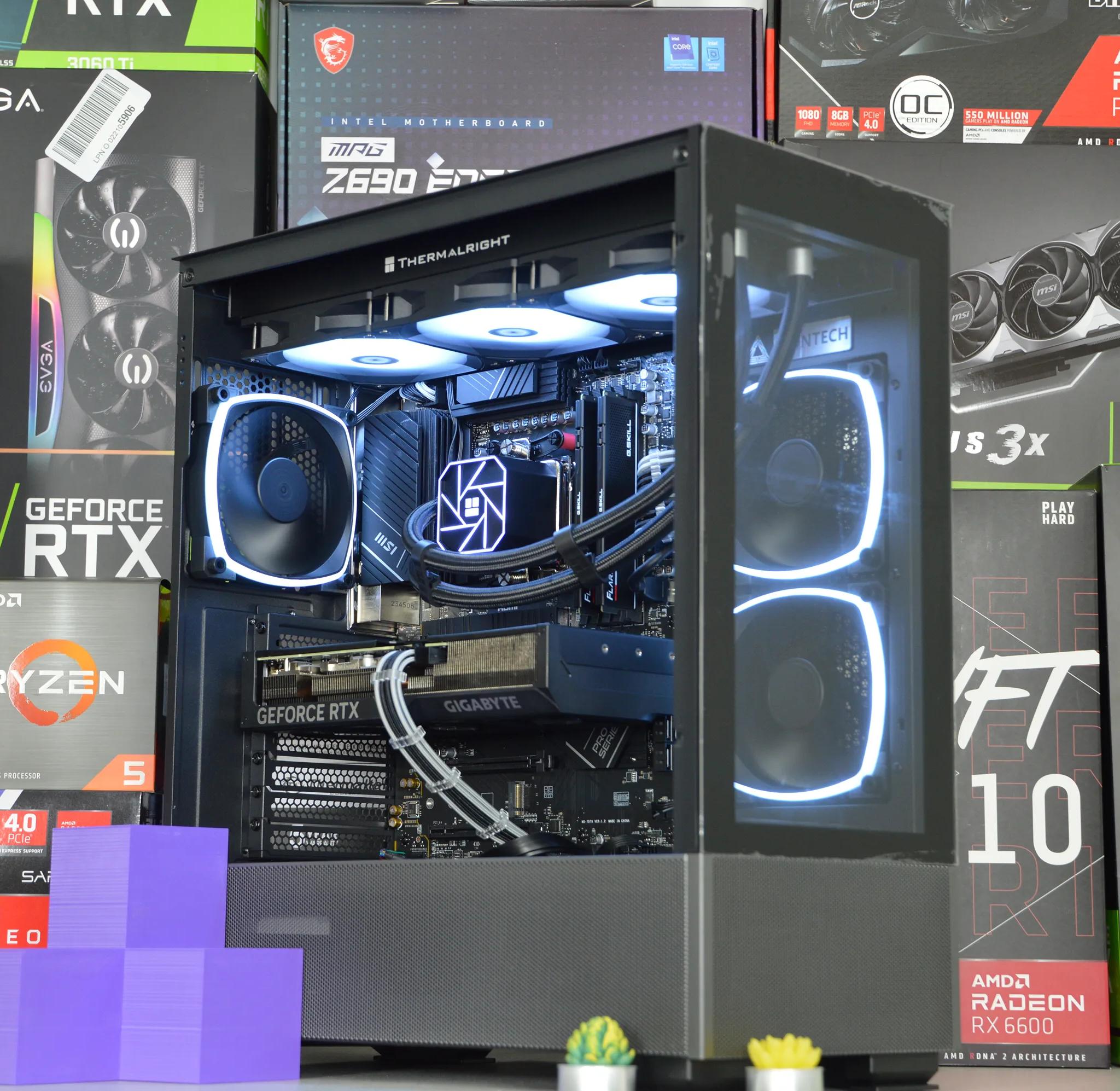 ⚡⚡| RTX 4070 12GB| RYZEN 7 7700X | 32 GB DDR5 RAM | 2TB NVME SSD | Electric Night |