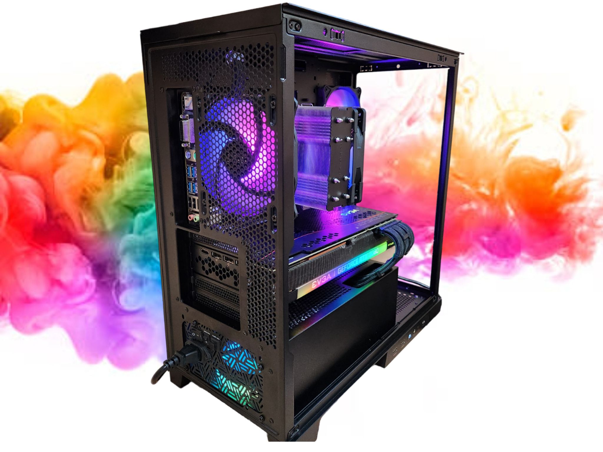 XMAS SALE: RTX 3080 + Ryzen 5600G + 32GB RAM + 1TB SSD + 5 Fans + Full RGB ( Black RGB Gaming PC )