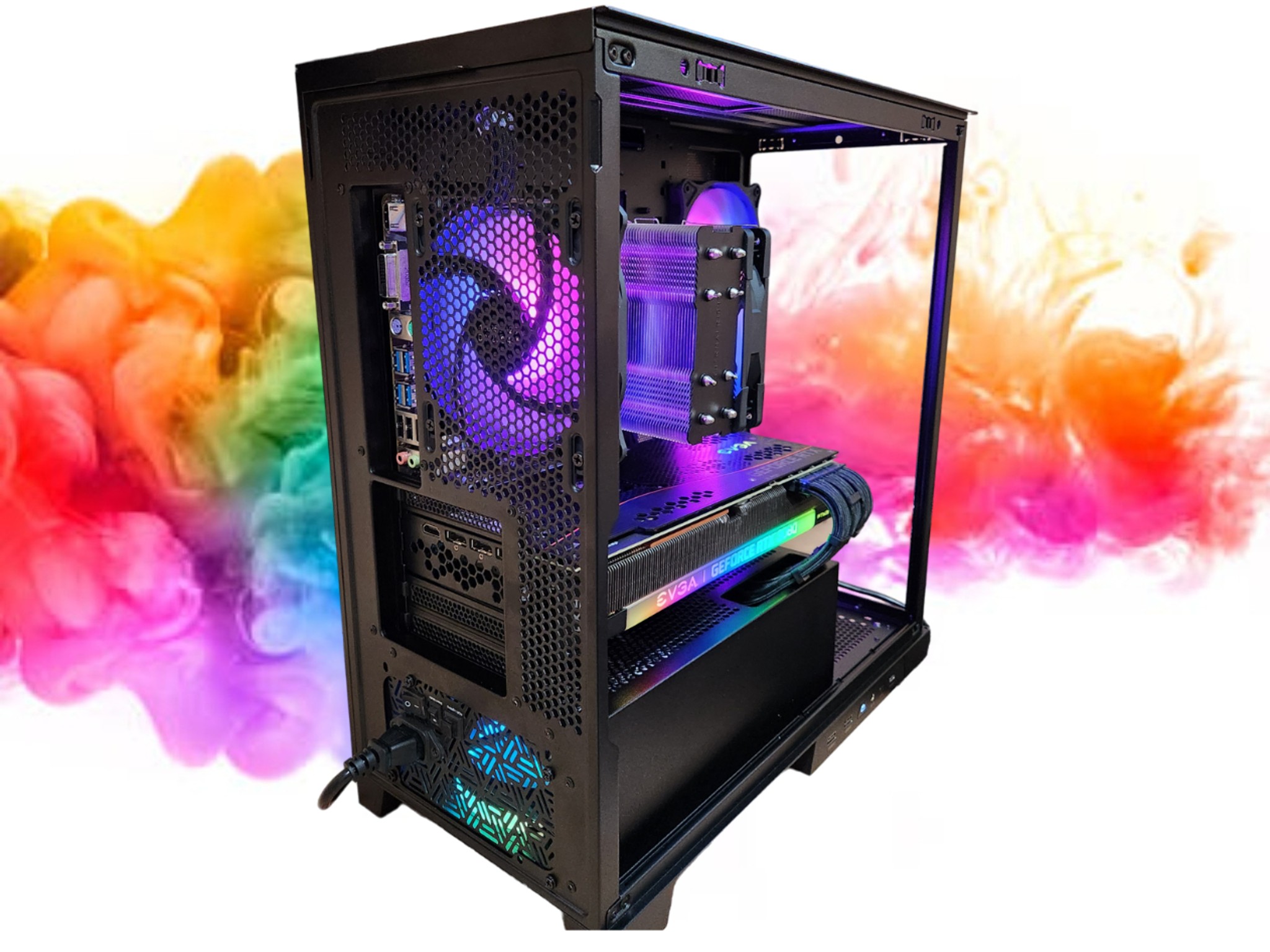 XMAS SALE: RTX 3080 + Ryzen 5600G + 32GB RAM + 1TB SSD + 5 Fans + Full RGB ( Black RGB Gaming PC )