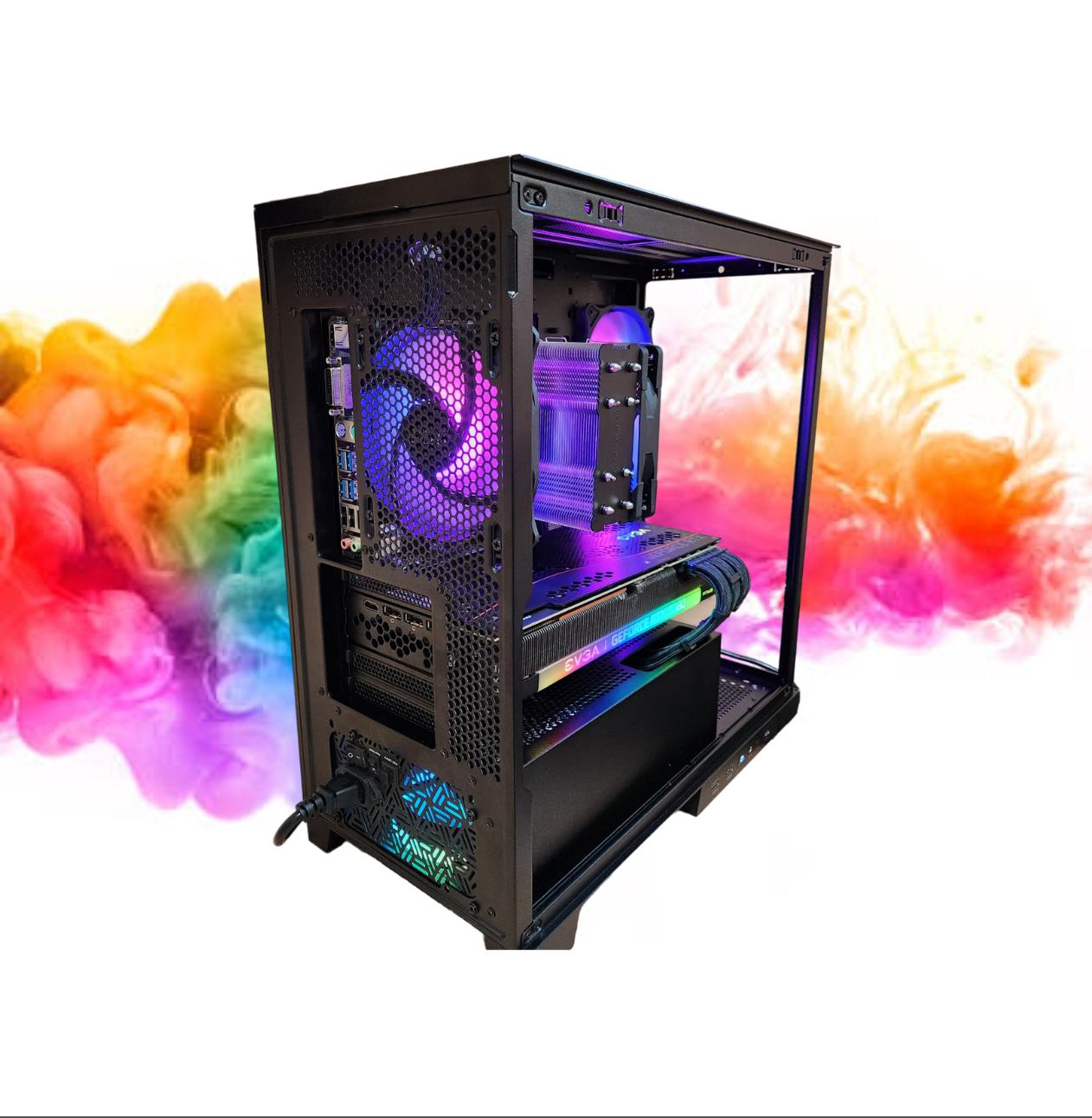 XMAS SALE: RTX 3080 + Ryzen 5600G + 32GB RAM + 1TB SSD + 5 Fans + Full RGB ( Black RGB Gaming PC )
