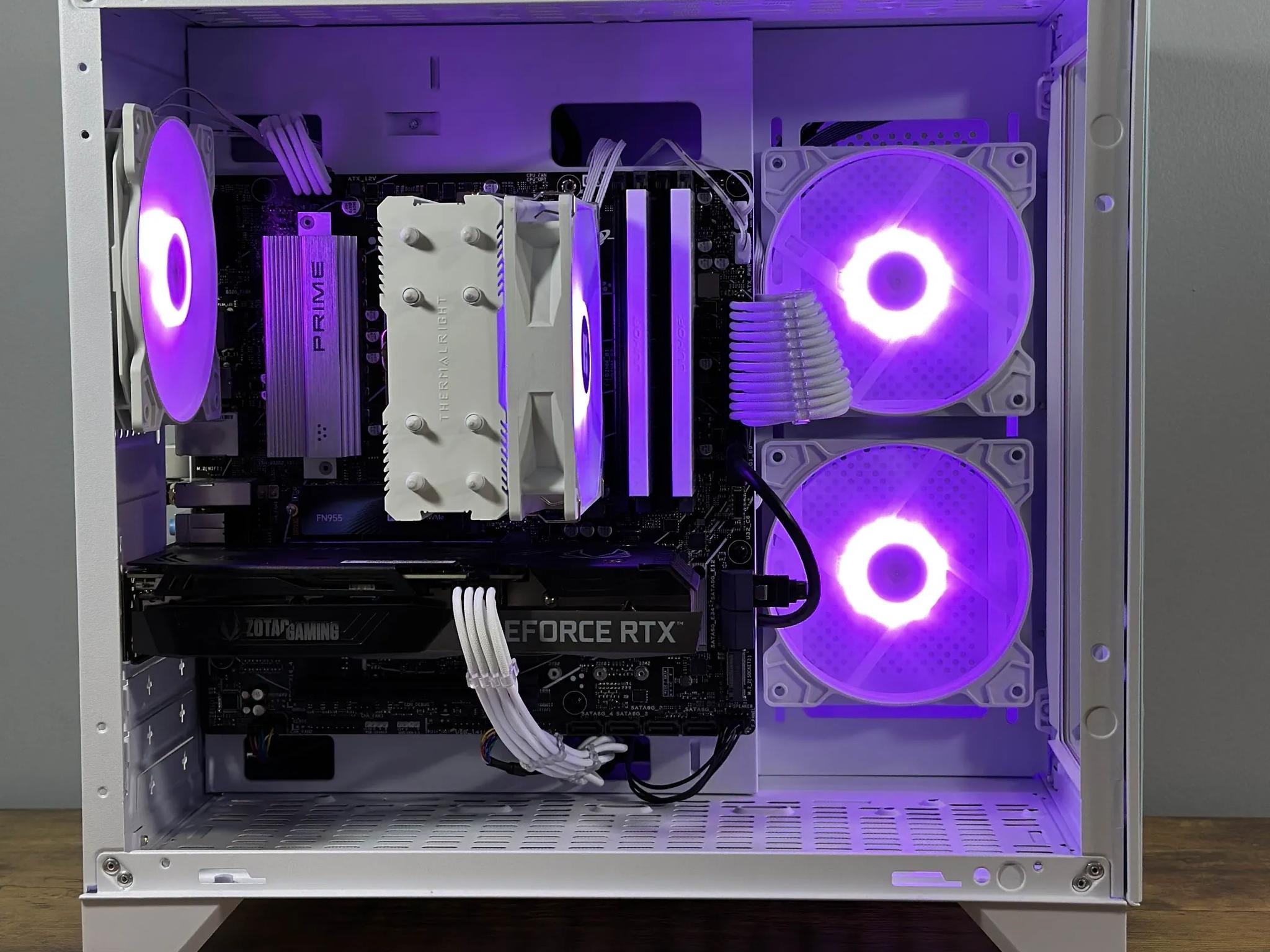 Ryzen 5 8400F | RTX 3060Ti | 32GB RAM | 1TB SSD | WIFI & BT |White RGB Gaming PC