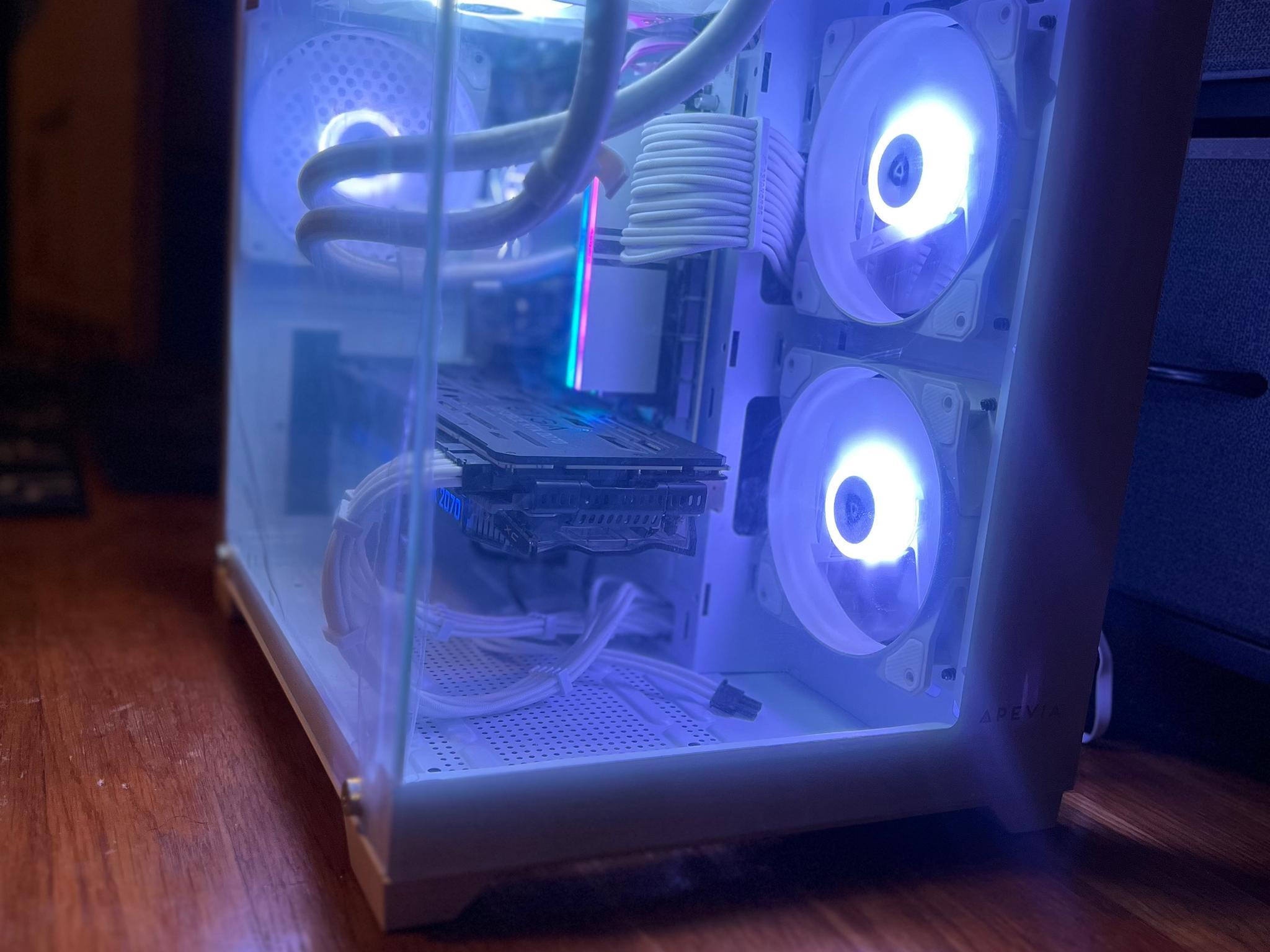 🧊ARCTIC ZERO🧊 Gaming PC Ryzen 7 5700X 16GB RAM | RTX 2070 (Beats 3060)|1TB NVMe SSD Win10 PRO