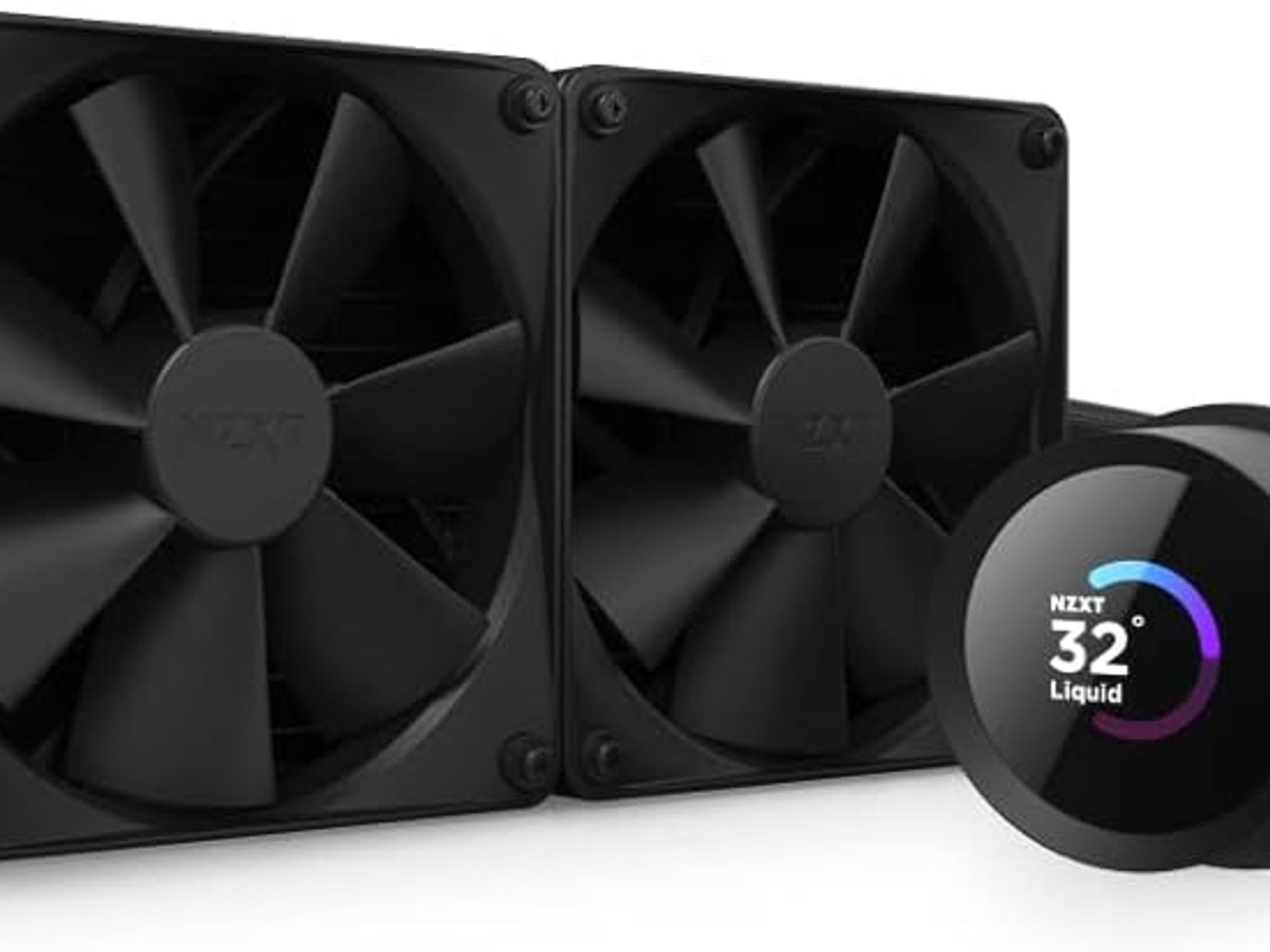 NZXT Kraken 240 - RL-KN-240-B1 - 240mm AIO CPU Liquid Cooler - Customizable 1.54" Square LCD