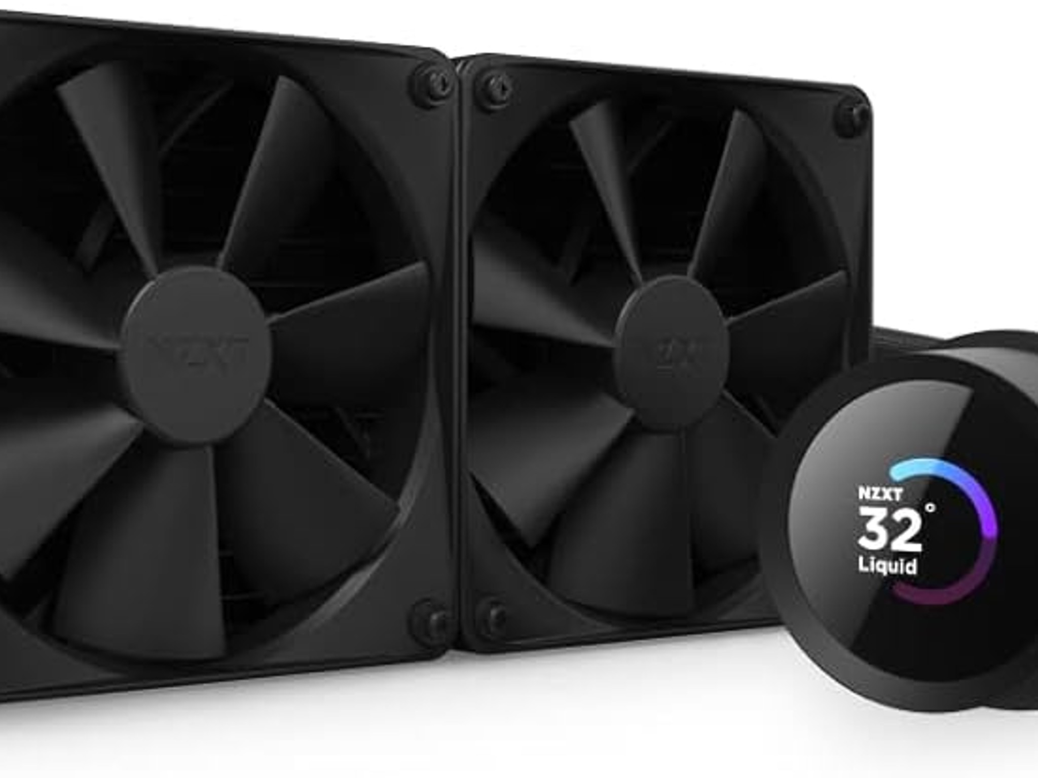 NZXT Kraken 240 - RL-KN-240-B1 - 240mm AIO CPU Liquid Cooler - Customizable 1.54" Square LCD