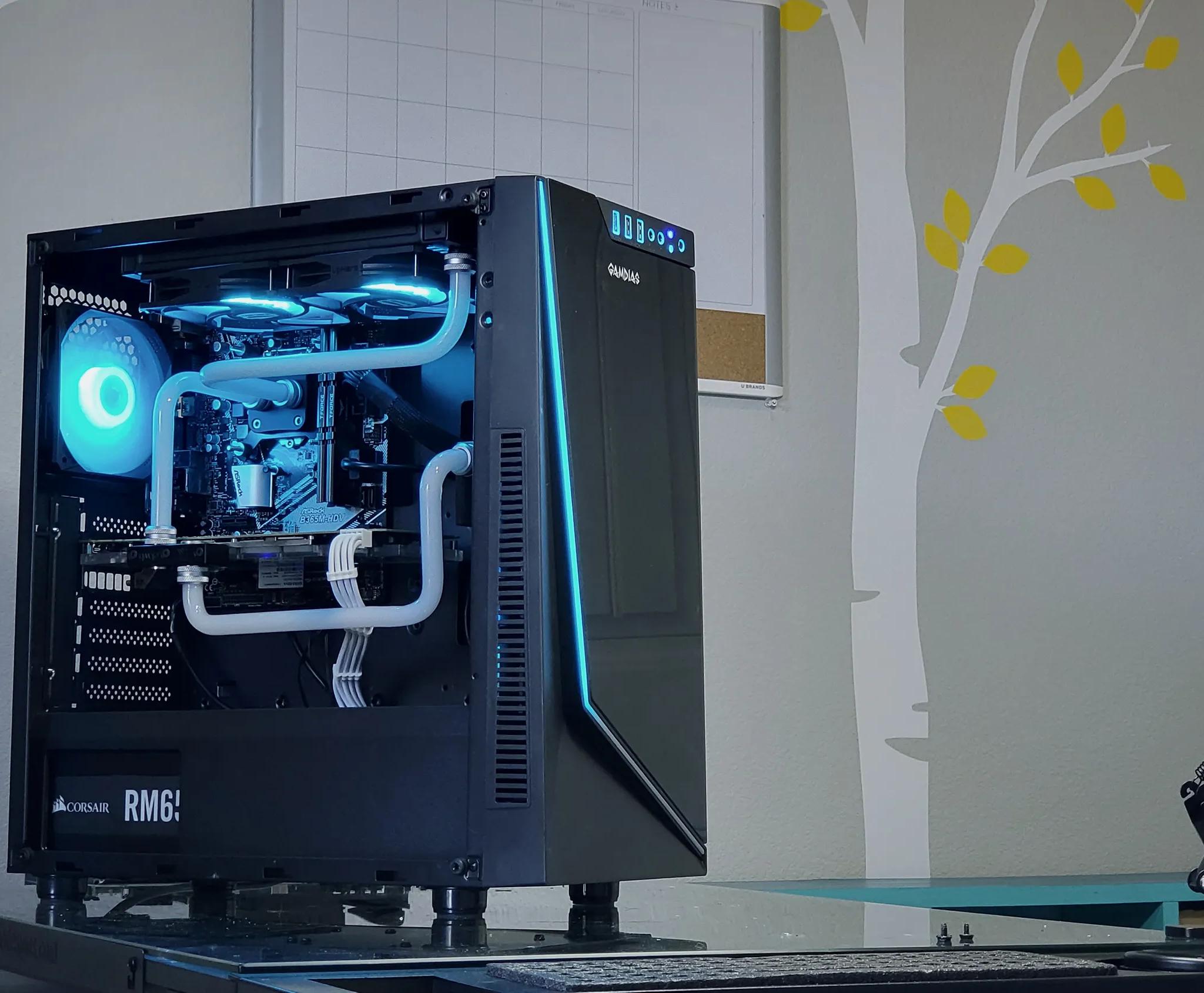 I7 8700/ GTX 1080 Gaming PC Computer Water Cooled 
