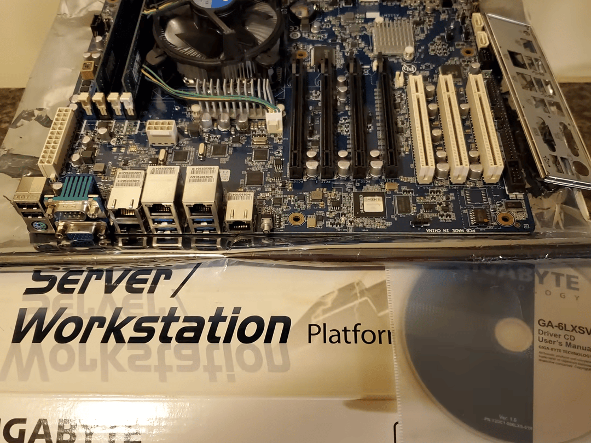 Xeon E3-1276 on Gigabyte GA-6LXSV with 16gb ECC Unbuffered COMBO