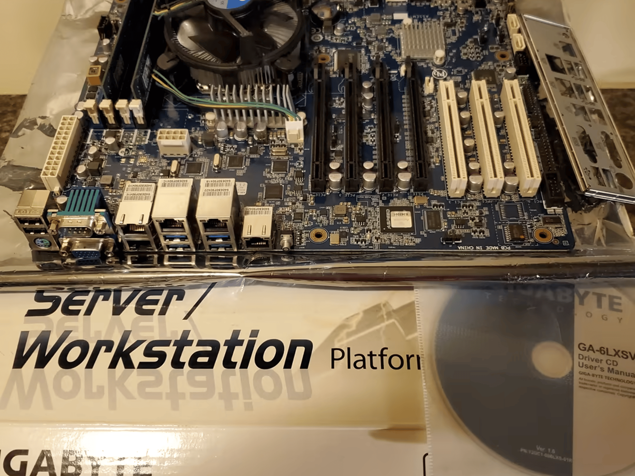 Xeon E3-1276 on Gigabyte GA-6LXSV with 16gb ECC Unbuffered COMBO