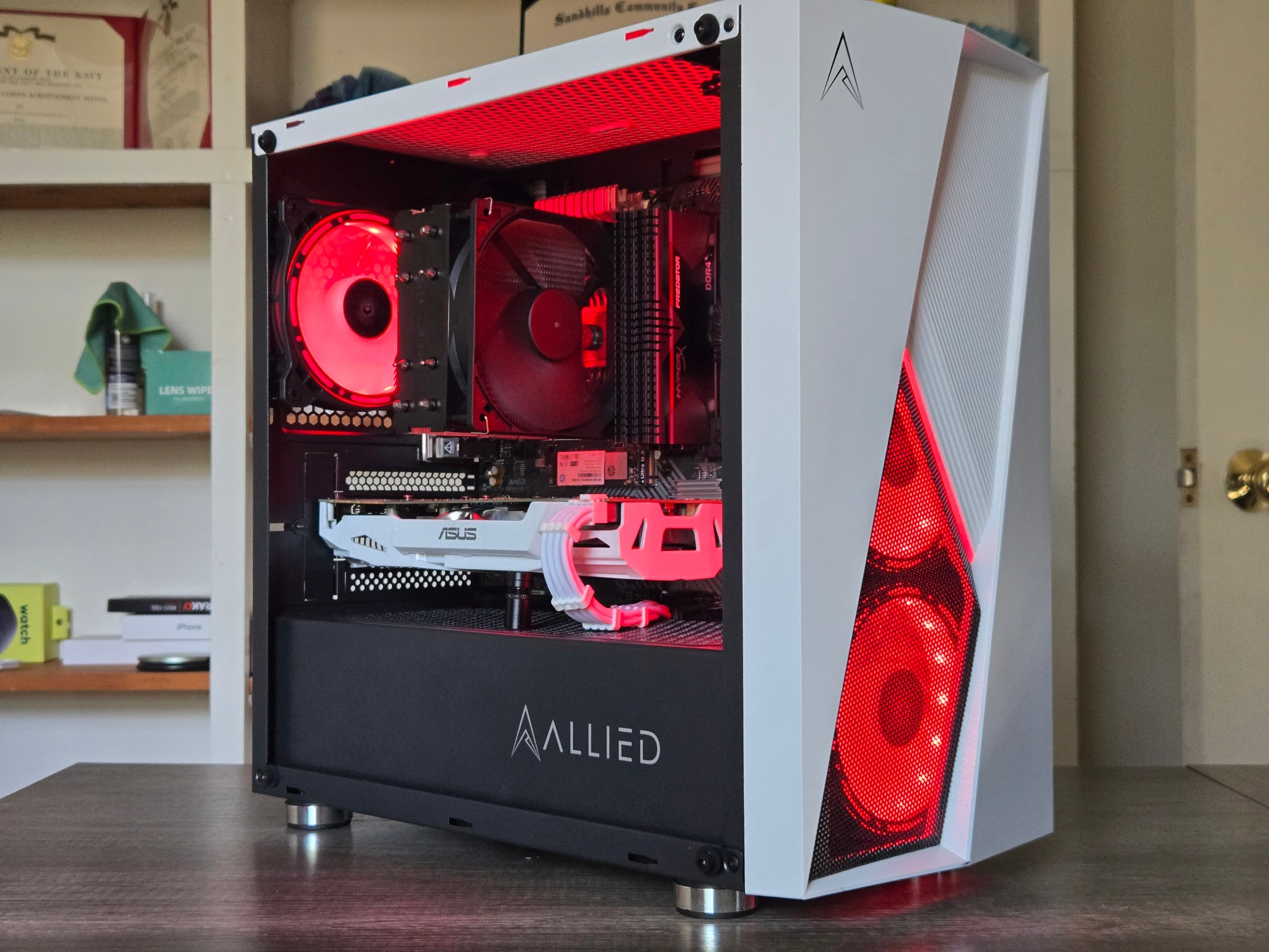 Black + White Gaming PC | Ryzen 5 2600 | GTX 1070 8GB | 16GB | 1TB | Wi-Fi + BT | 550W | ARGB