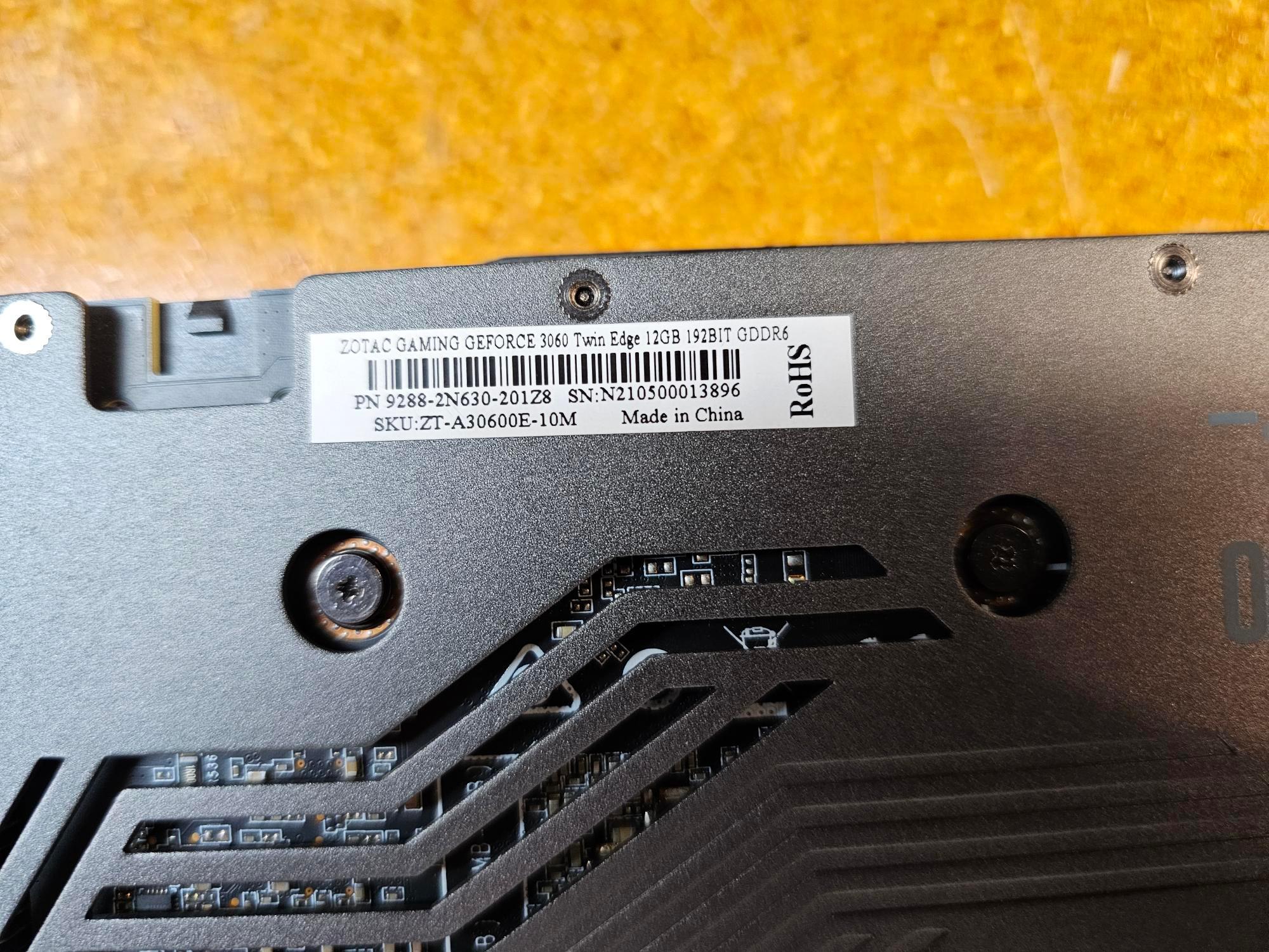 ZOTAC GAMING Twin Edge GeForce RTX 3060 12GB
