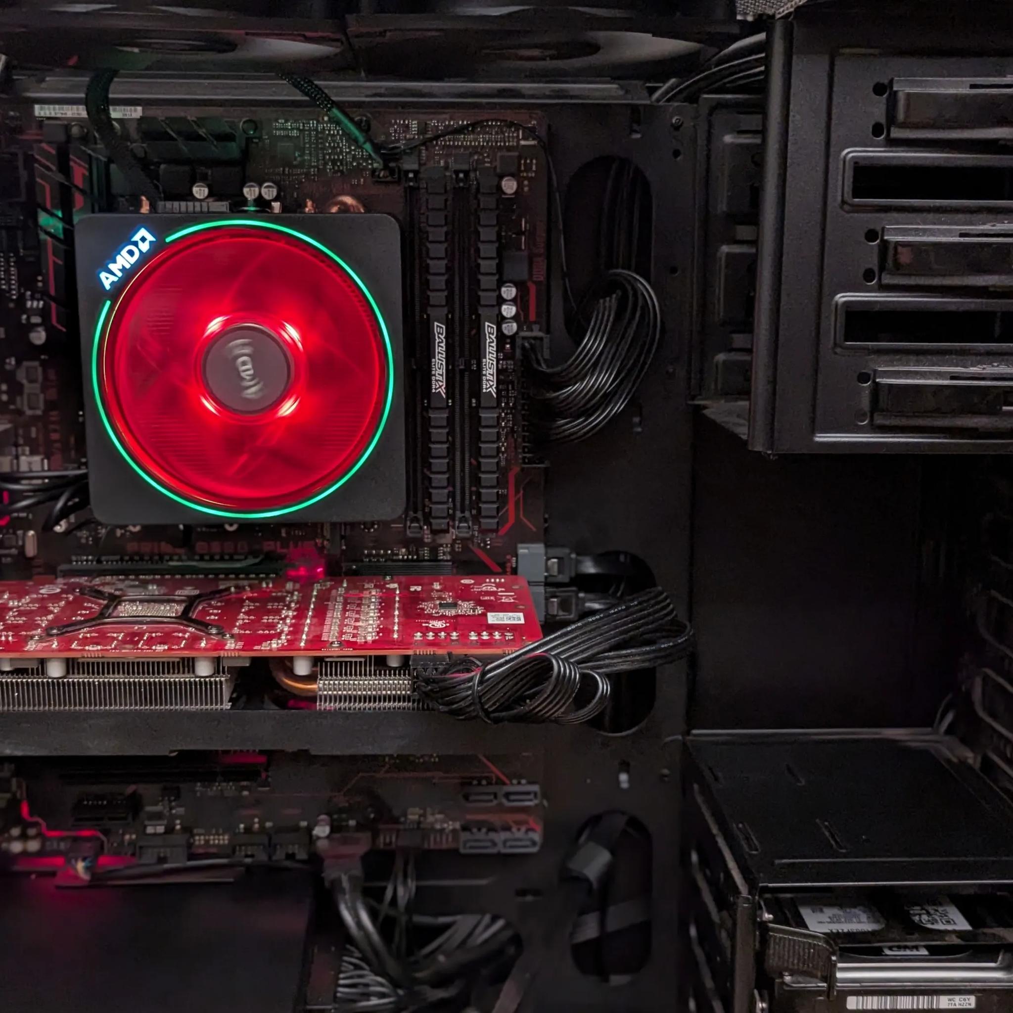 🔥 RED – Ryzen 5 5500 | RX 5700 XT | 16GB RAM | 1.5TB Storage | Windows 11 🔥