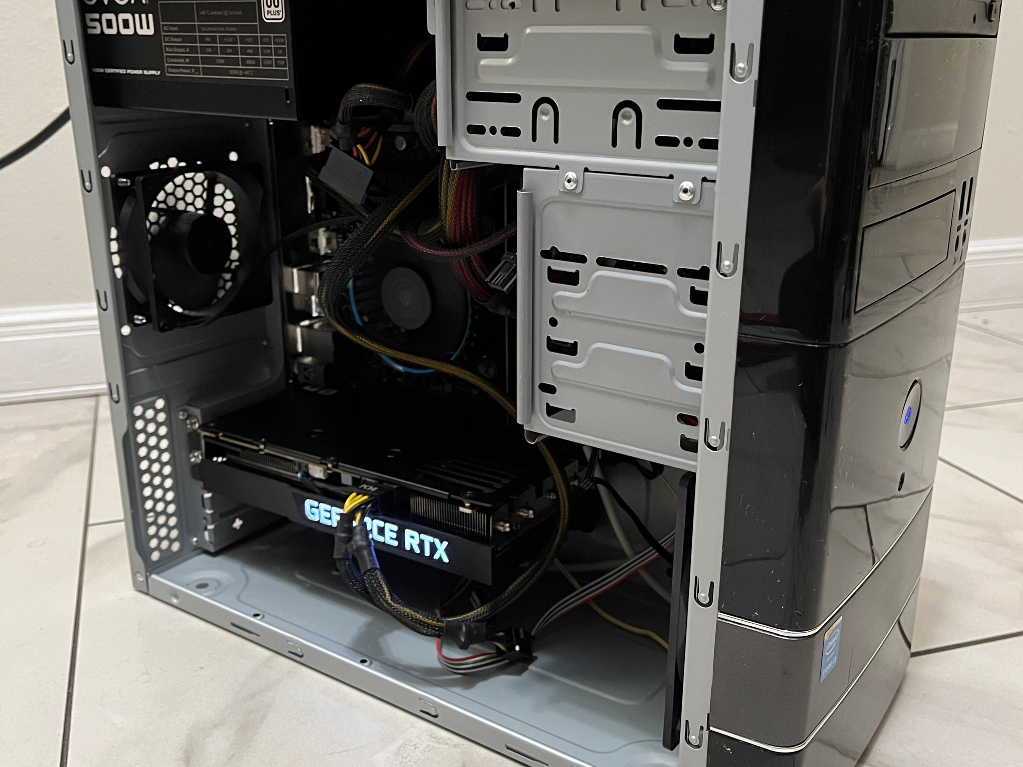 NVIDIA RTX 3060 Ti, Intel i3-12100, 16GB RAM, 512GB SSD - High FPS Office Gaming PC w/ Wi-Fi & BT