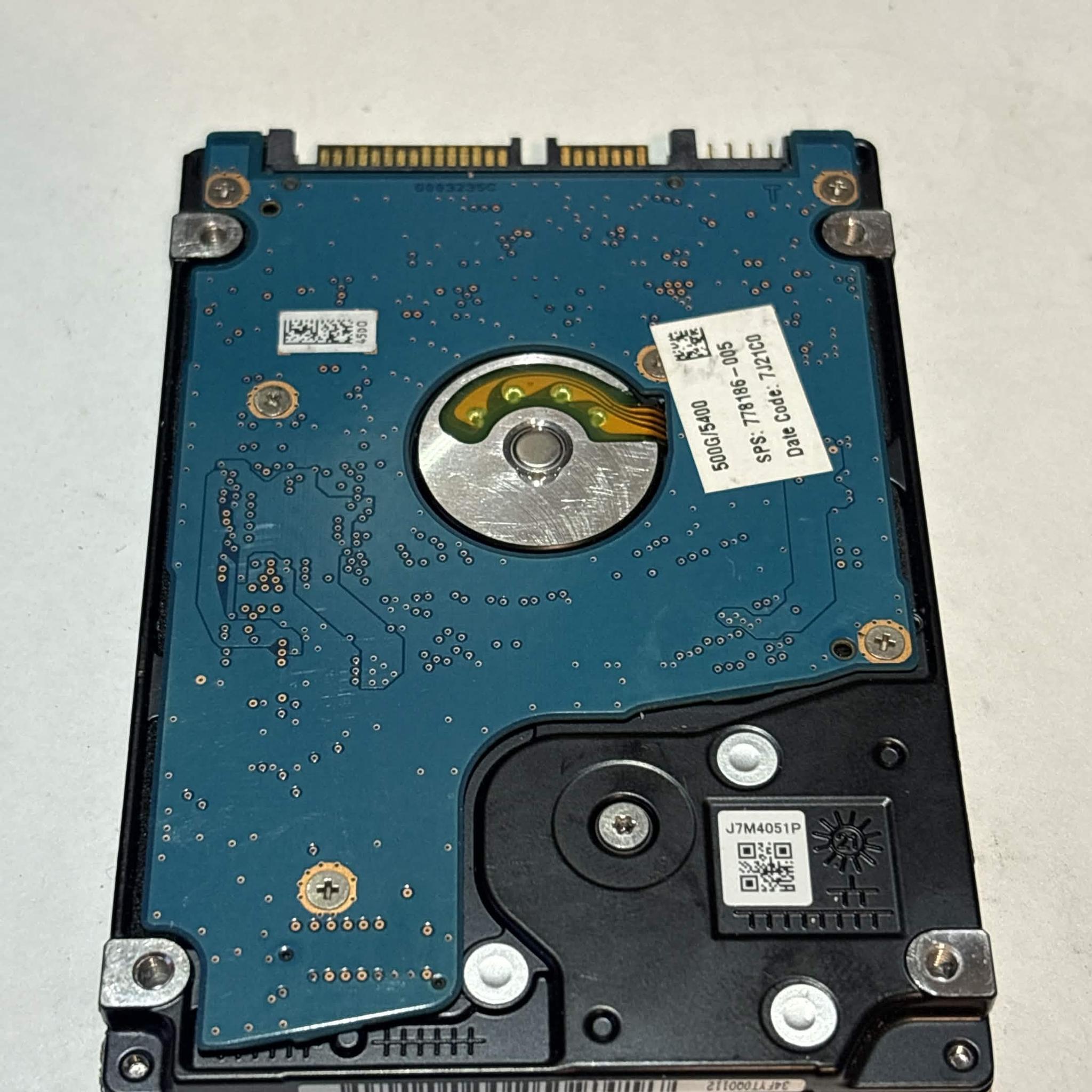 Toshiba 500GB SATA Laptop Hard Drive | Tested & Functional