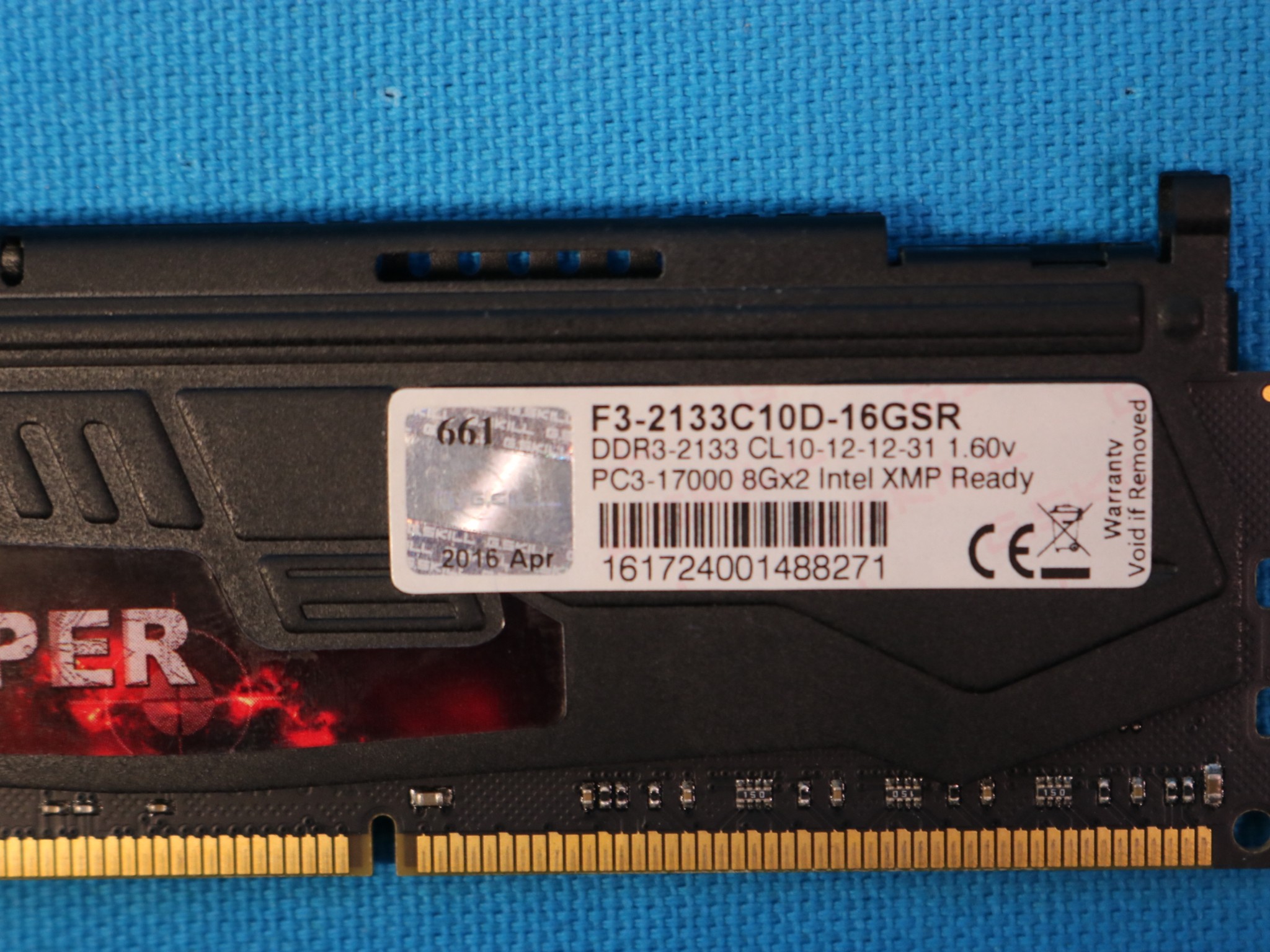 G. Skill Sniper 16GB (2x8GB) DDR3 2133 PC3-17000 1.6V Desktop RAM - 4218818604