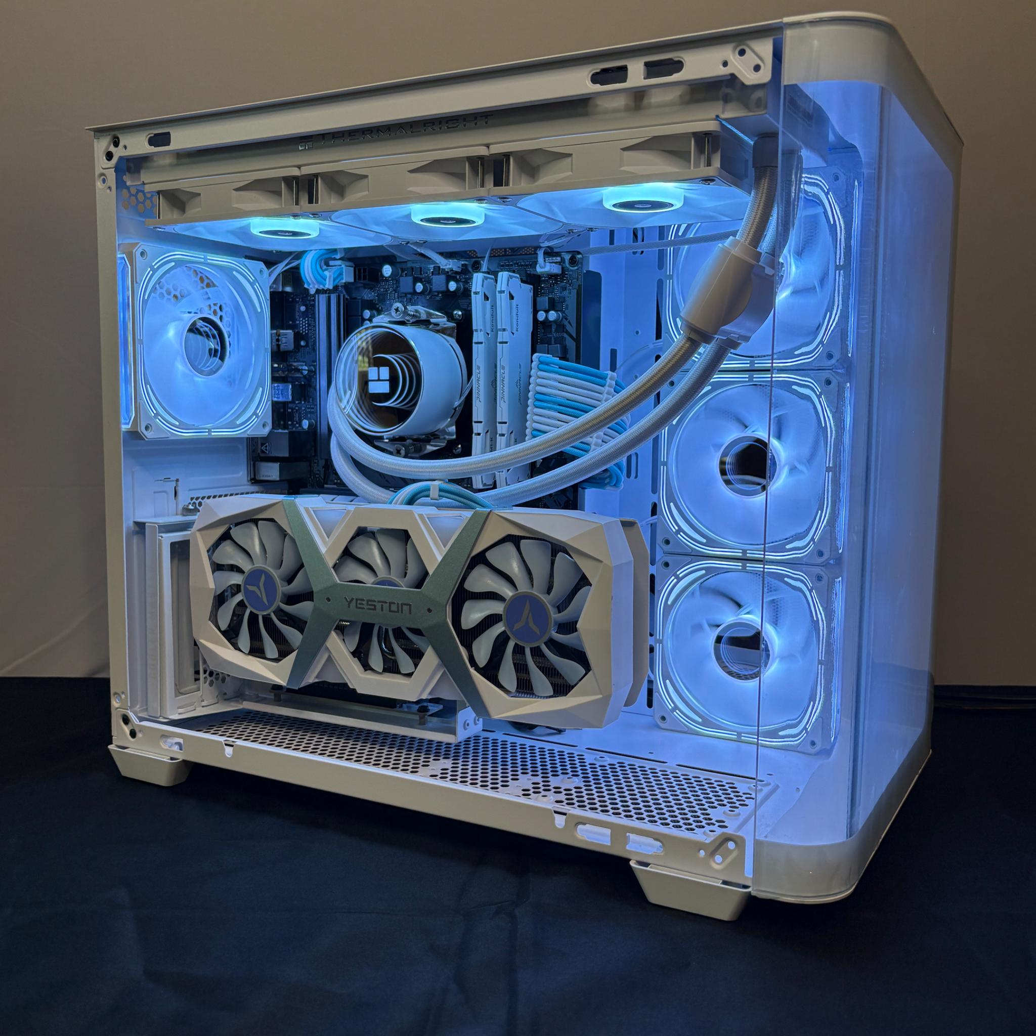 🤍 Aesthetic Gaming PC 💙 | Nvidia RTX 4060 Ti | Ryzen 7 5700X | 1TB SSD