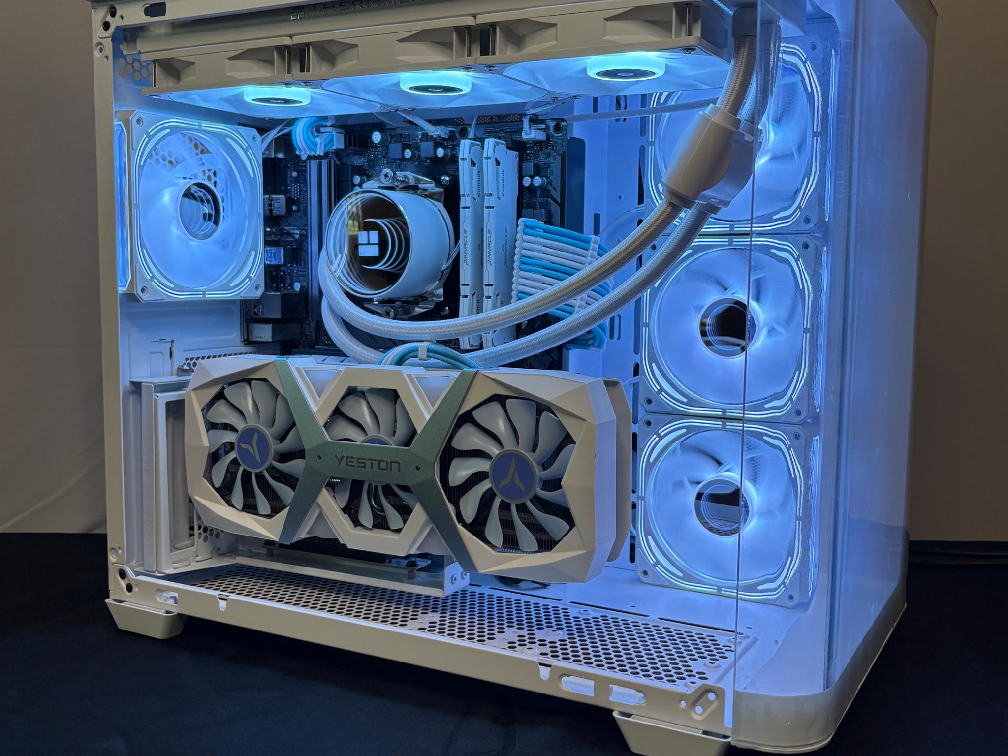 🤍 Aesthetic Gaming PC 💙 | Nvidia RTX 4060 Ti | Ryzen 7 5700X | 1TB SSD