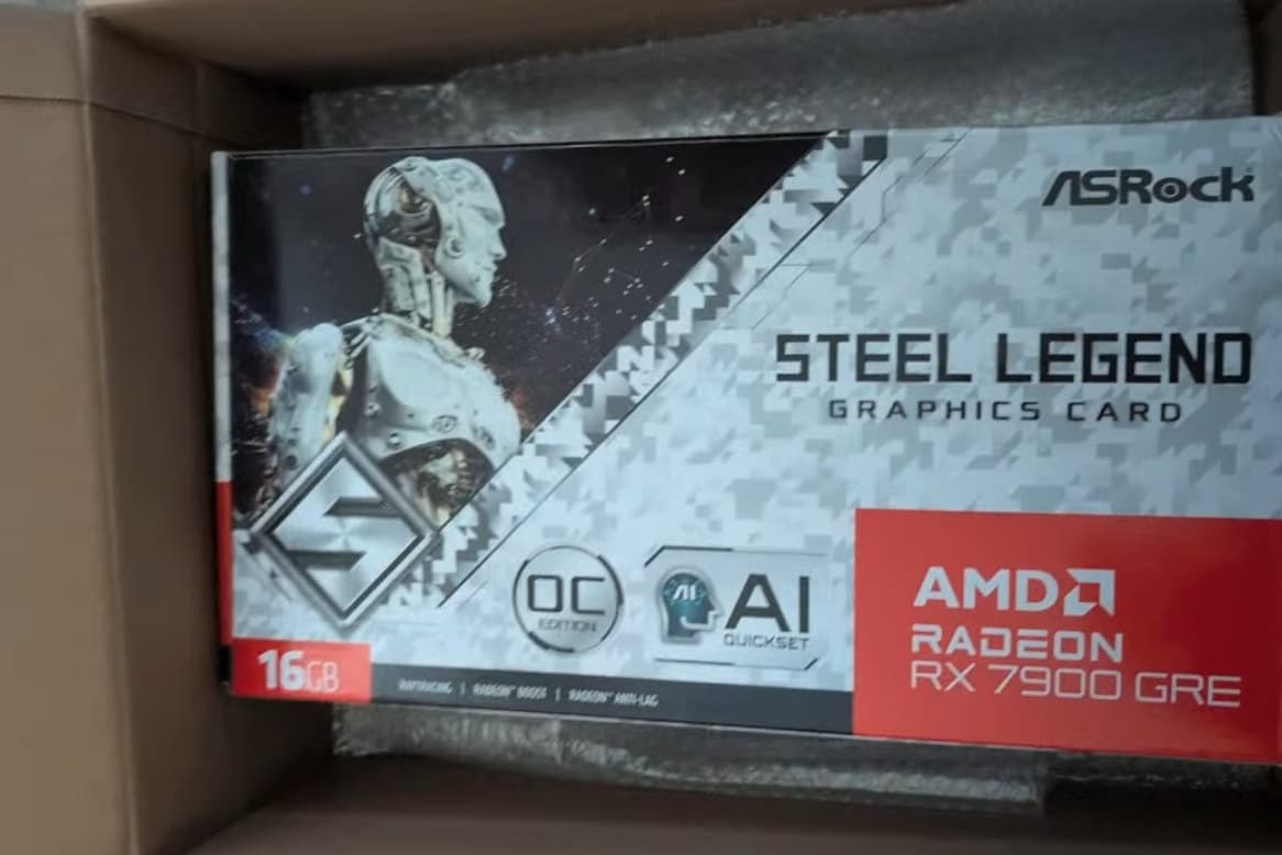 ASRock Radeon RX 7900 GRE Steel Legend - White 16 GB