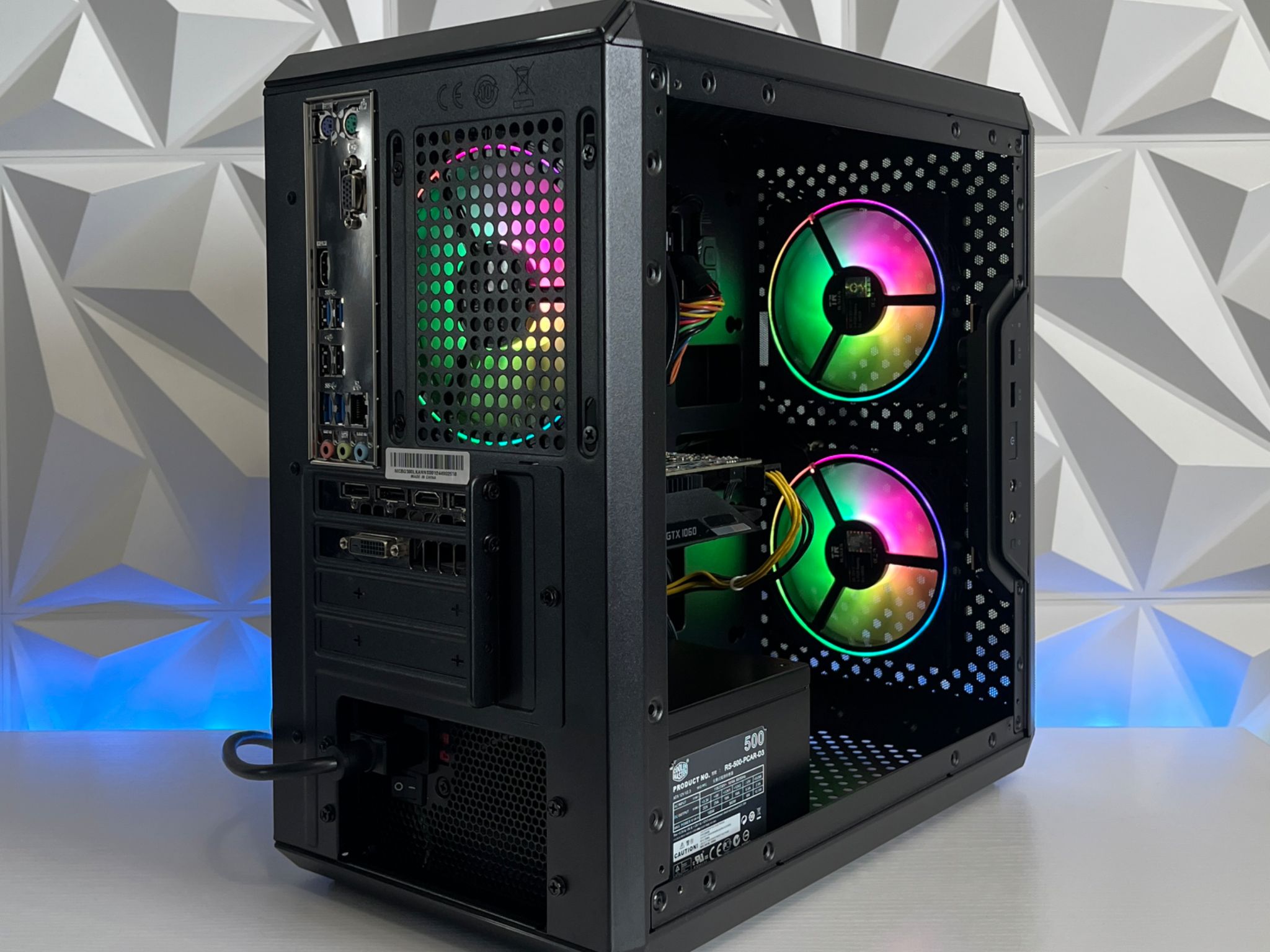 GTX 1060 6GB, Ryzen 5 2600X, 16GB RAM | Black RGB Gaming Computer