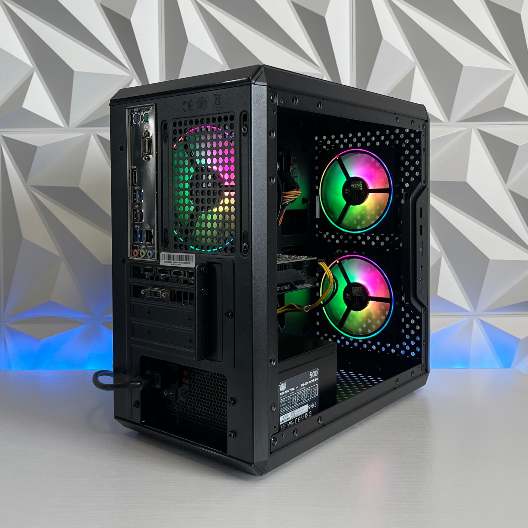 GTX 1060 6GB, Ryzen 5 2600X, 16GB RAM | Black RGB Gaming Computer/PC
