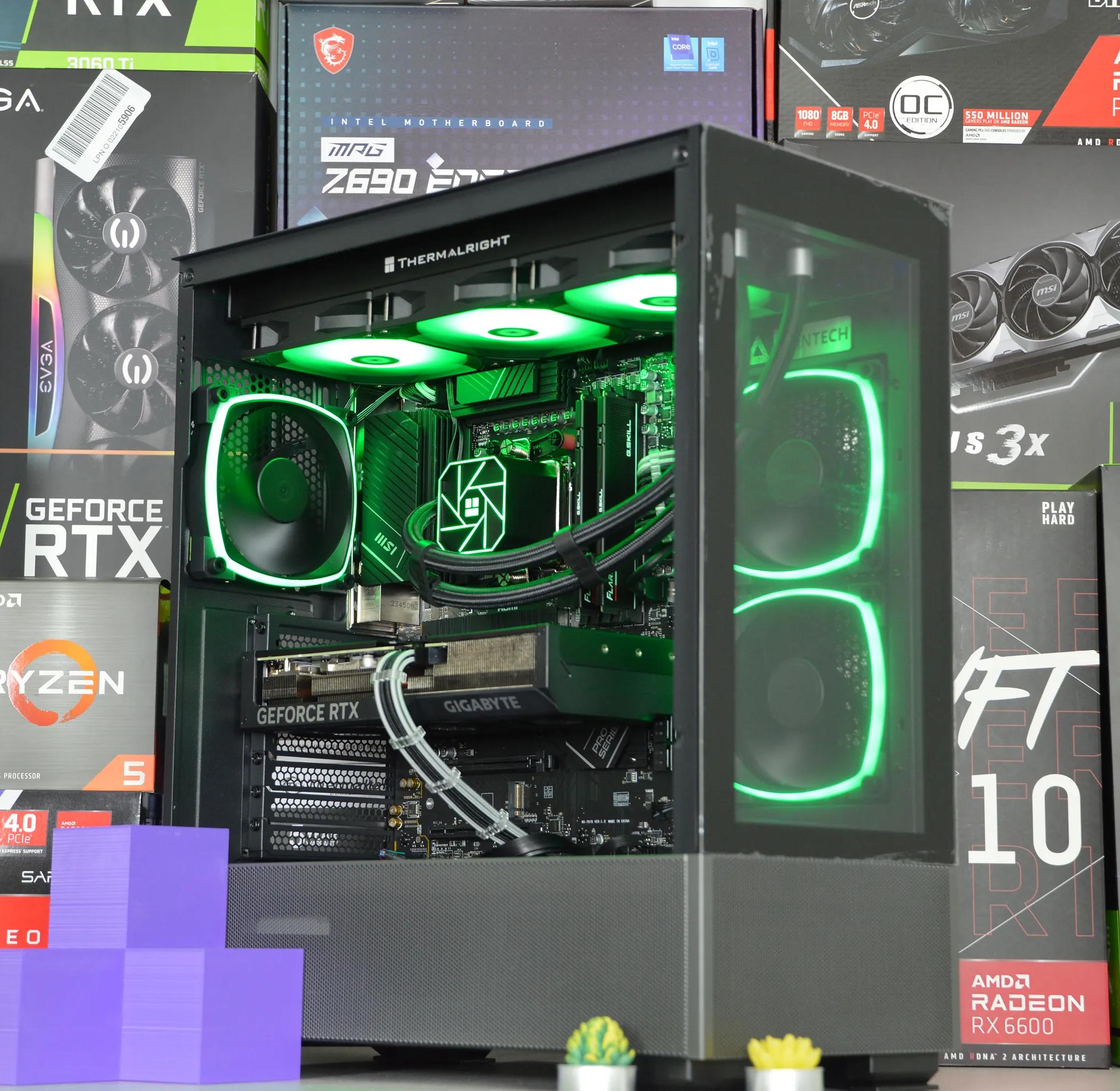 ⚡⚡| RTX 4070 12GB| RYZEN 7 7700X | 32 GB DDR5 RAM | 2TB NVME SSD | Electric Night |