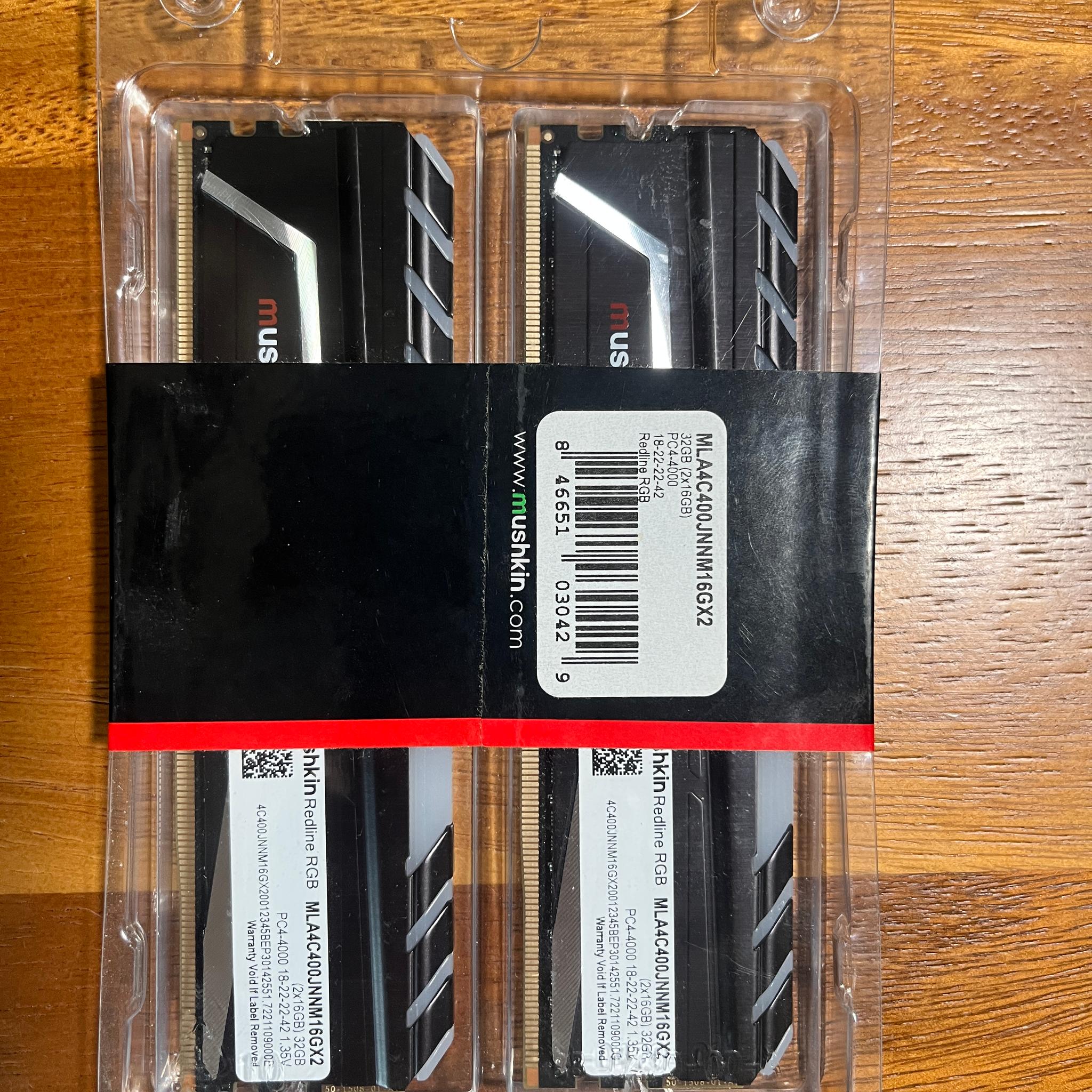 Mushkin Redline Lumina 32GB (2x16GB) 4000MHz DDR4 Memory Kit