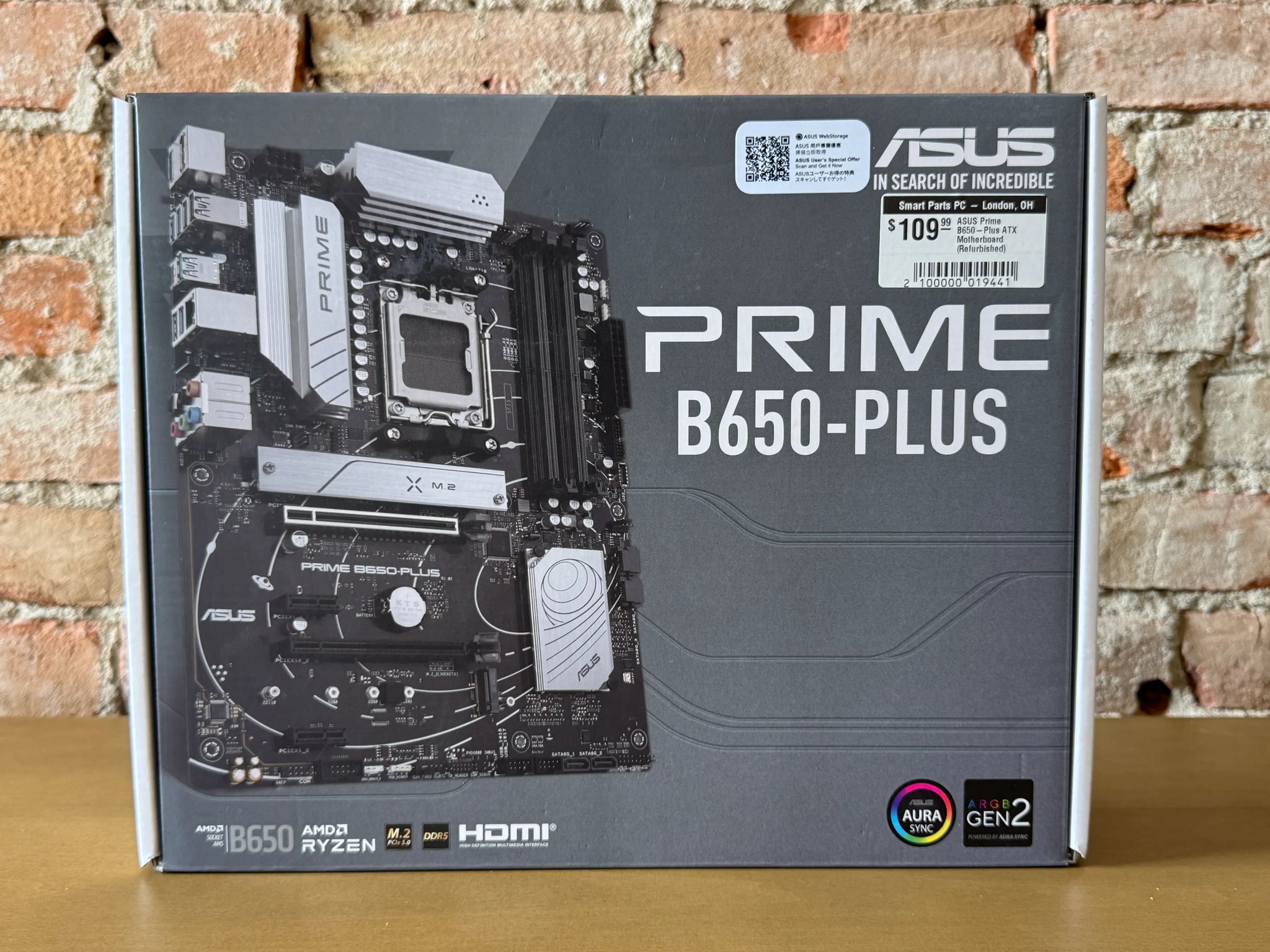 ASUS Prime B650-Plus ATX Motherboard (Refurbished)
