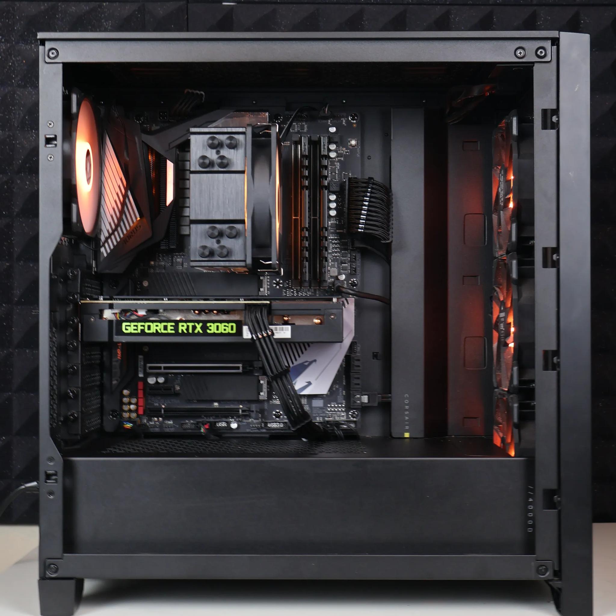 ⚫ Ryzen 5 3600X/RTX 3060 12GB Gaming/Streaming PC ⚫