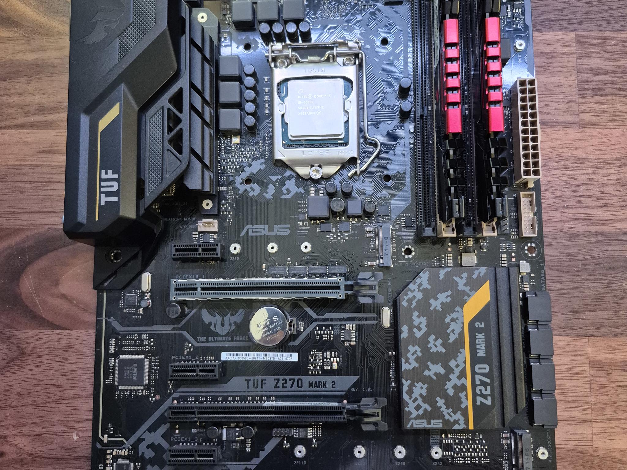 ASUS TUF Z270 + I5 6600K + 16 GB DDR4