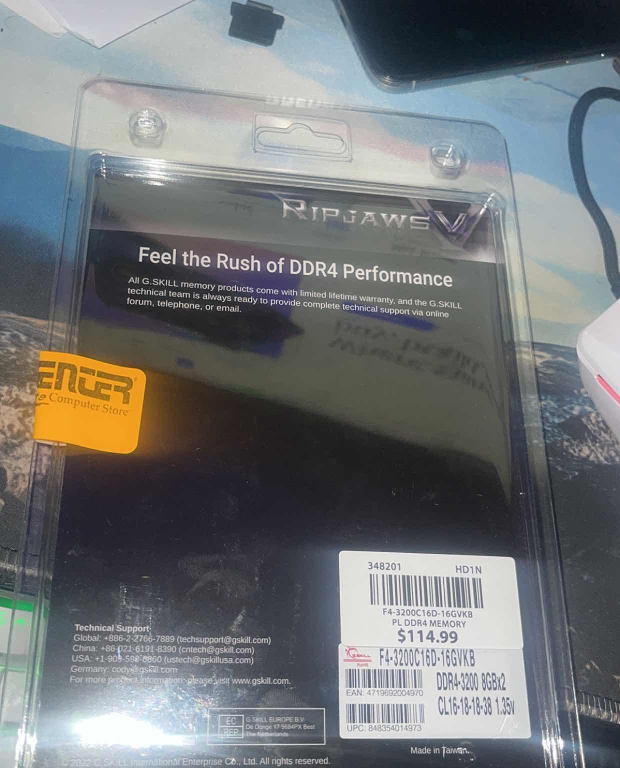 AMD Ryzen 5 5600X3D, ASUS TUF Gaming B550 Plus WiFi II DDR4, G.Skill Ripjaws V 16GB DDR4-3200