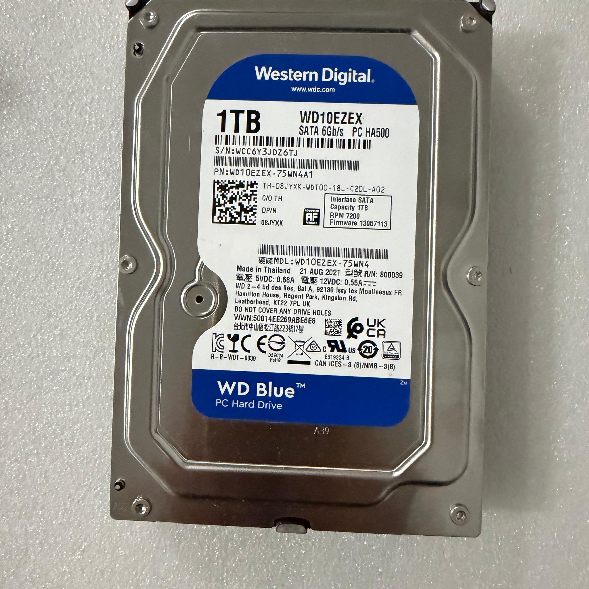 Western Digital WD Blue 1TB SATA HDD Free Shipping