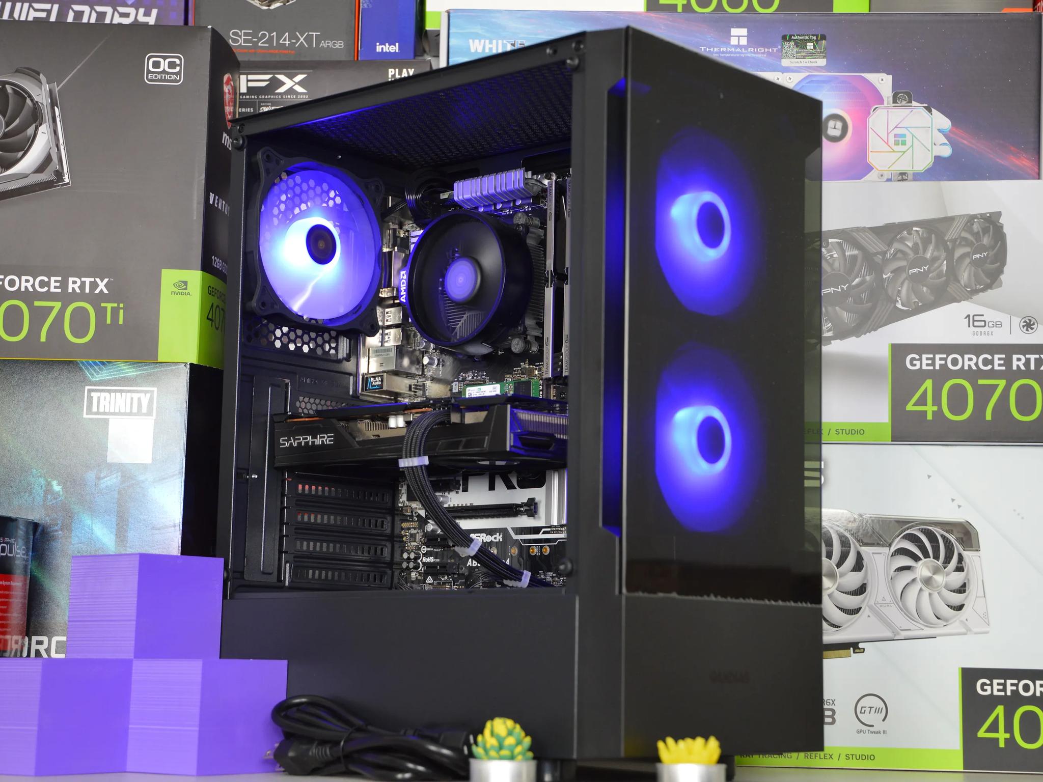 ⚫🌌| RX 5500XT 8GB | RYZEN 5 1600 | 16GB DDR4 RAM | 256GB NVME SSD + 1TB HDD | Midnight Nova |