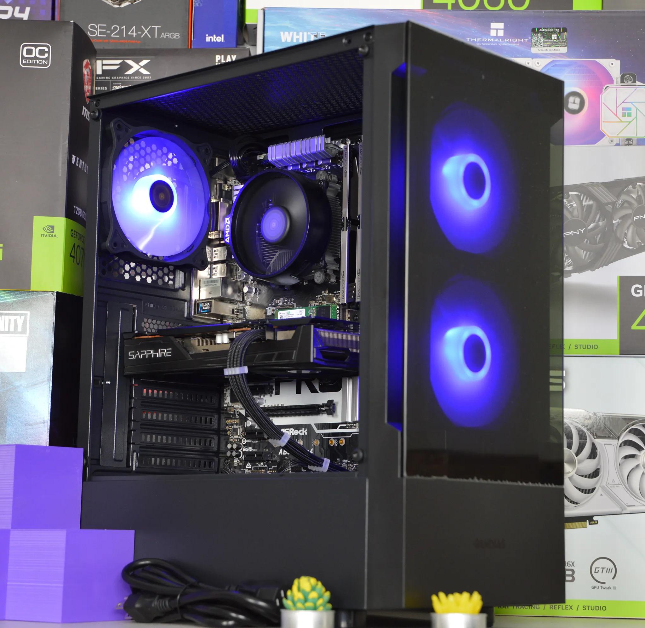 ⚫🌌| RX 5500XT 8GB | RYZEN 5 1600 | 16GB DDR4 RAM | 256GB NVME SSD + 1TB HDD | Midnight Nova |