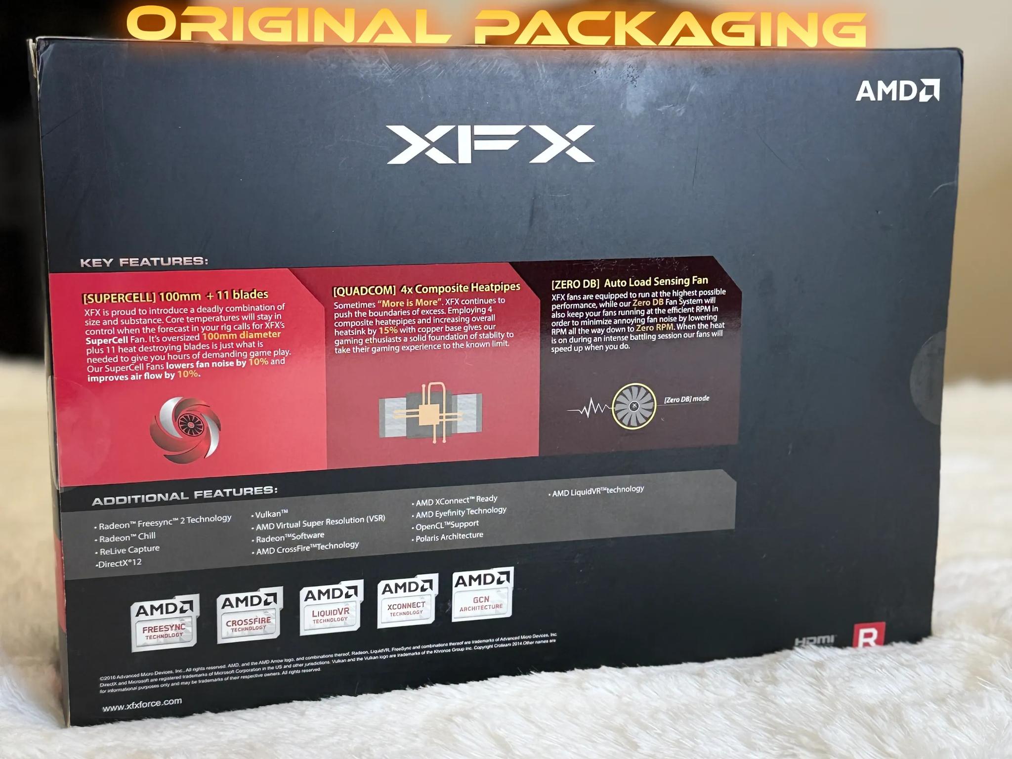 RX 580 | 8GB GDDR5 | USED | Original Packaging | Dependable and 1080p Ready