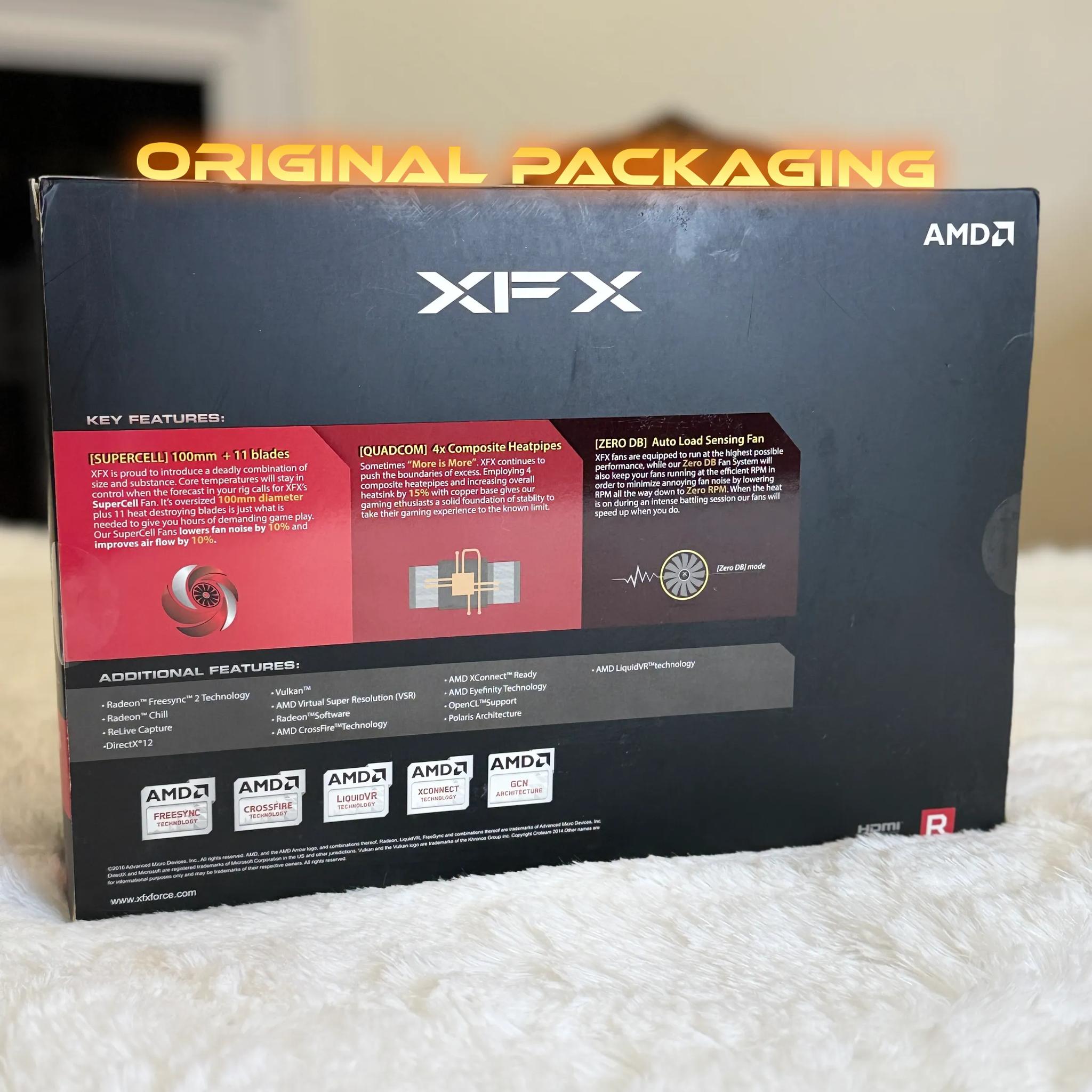 RX 580 | 8GB GDDR5 | USED | Original Packaging | Dependable and 1080p Ready
