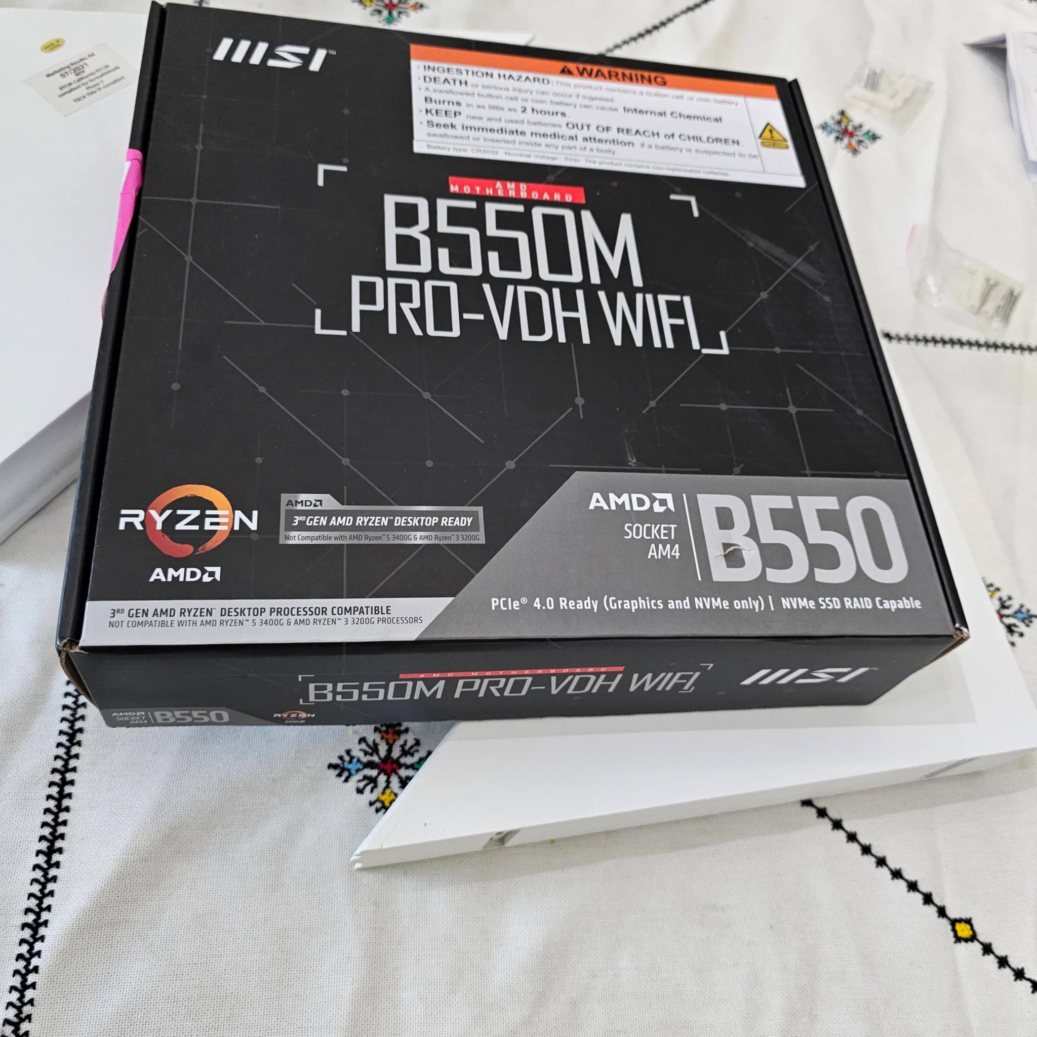 MSI B550M PRO-VDH WiFi ProSeries Motherboard